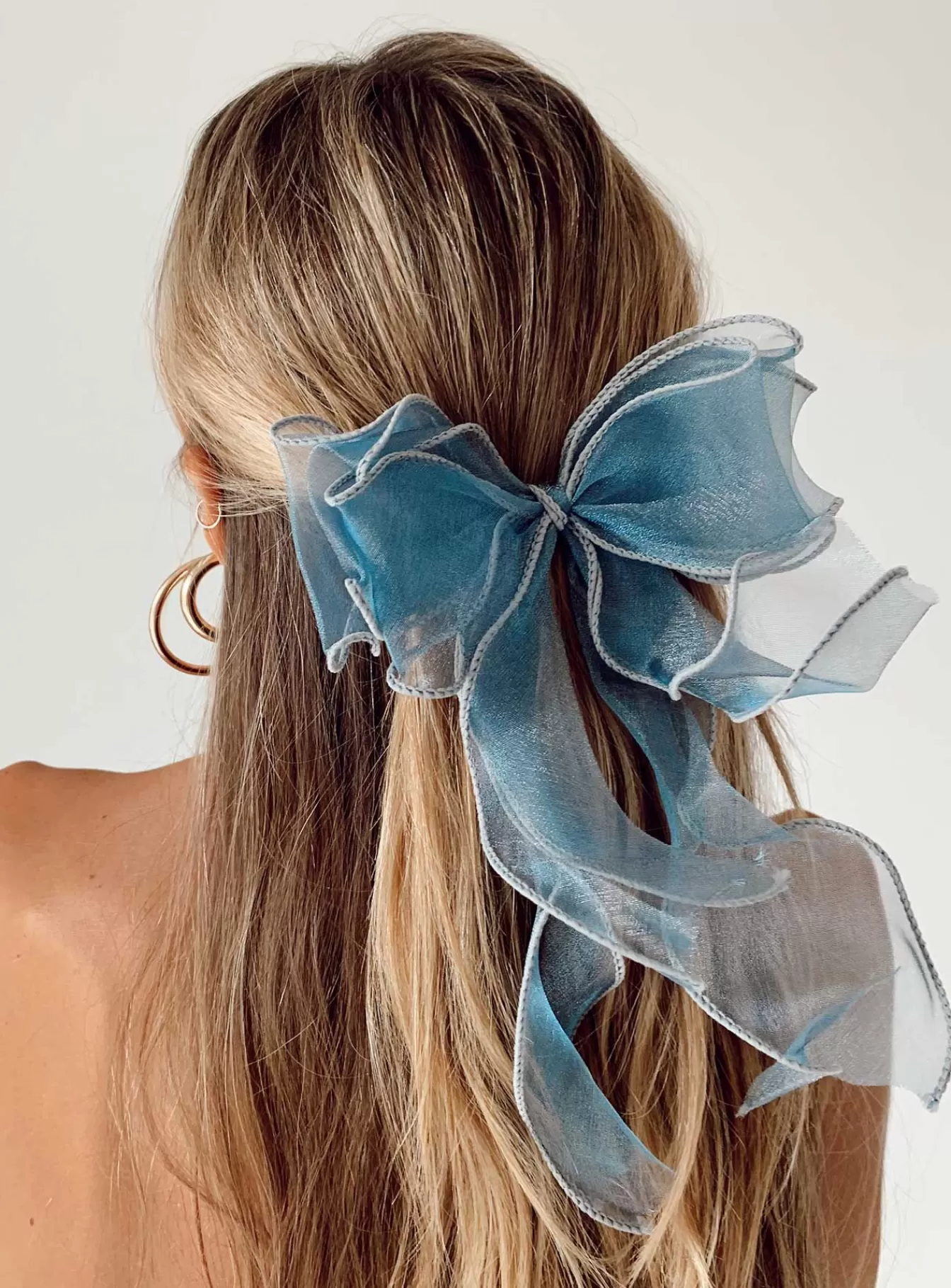 Princess Polly Hair Accessories | Linney Hair Bow Blue