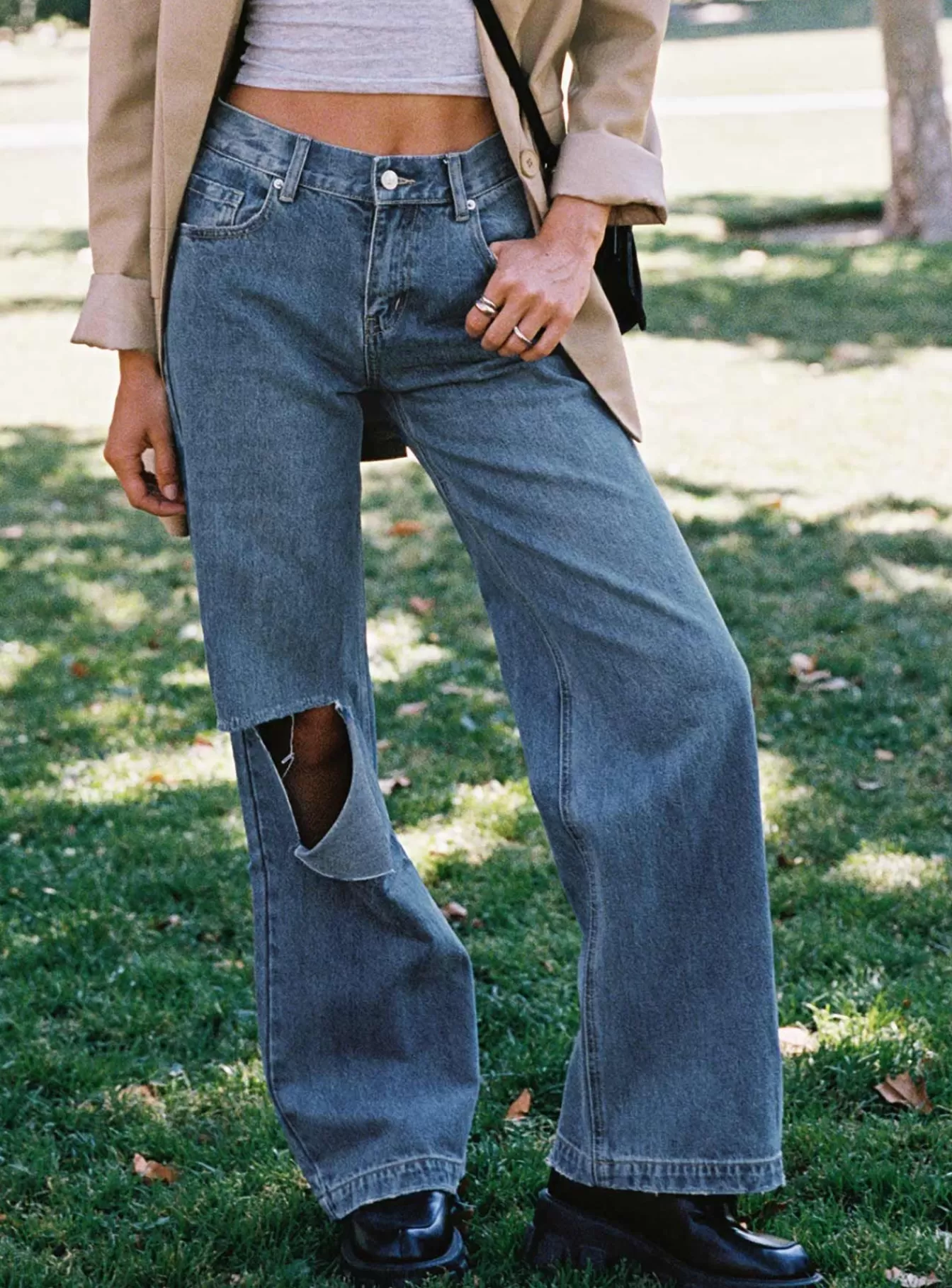 Princess Polly Jeans | Livvy Jeans Mid Wash Denim