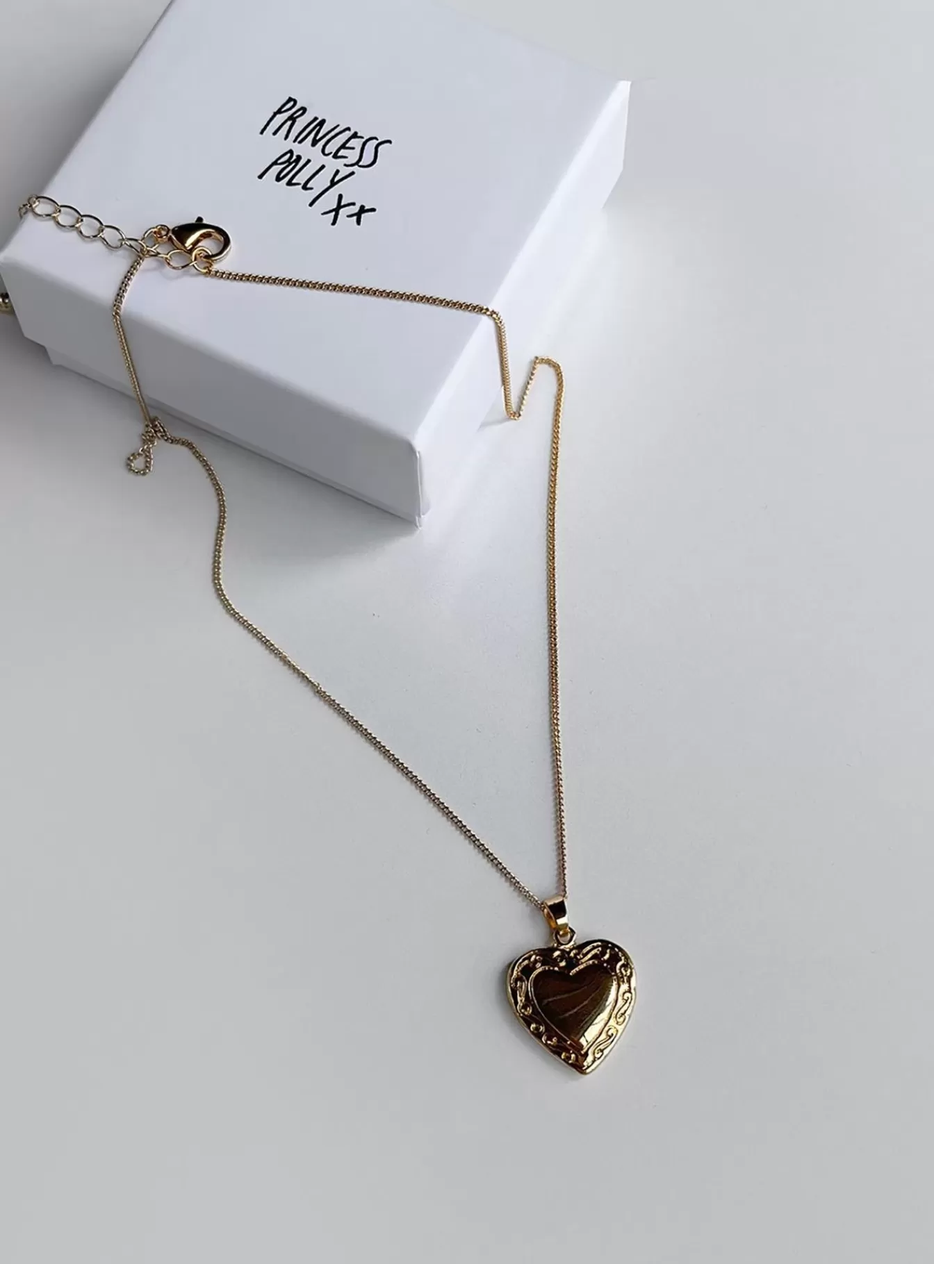 Princess Polly Lower Impact | Lock It Up Plated Necklace Gold