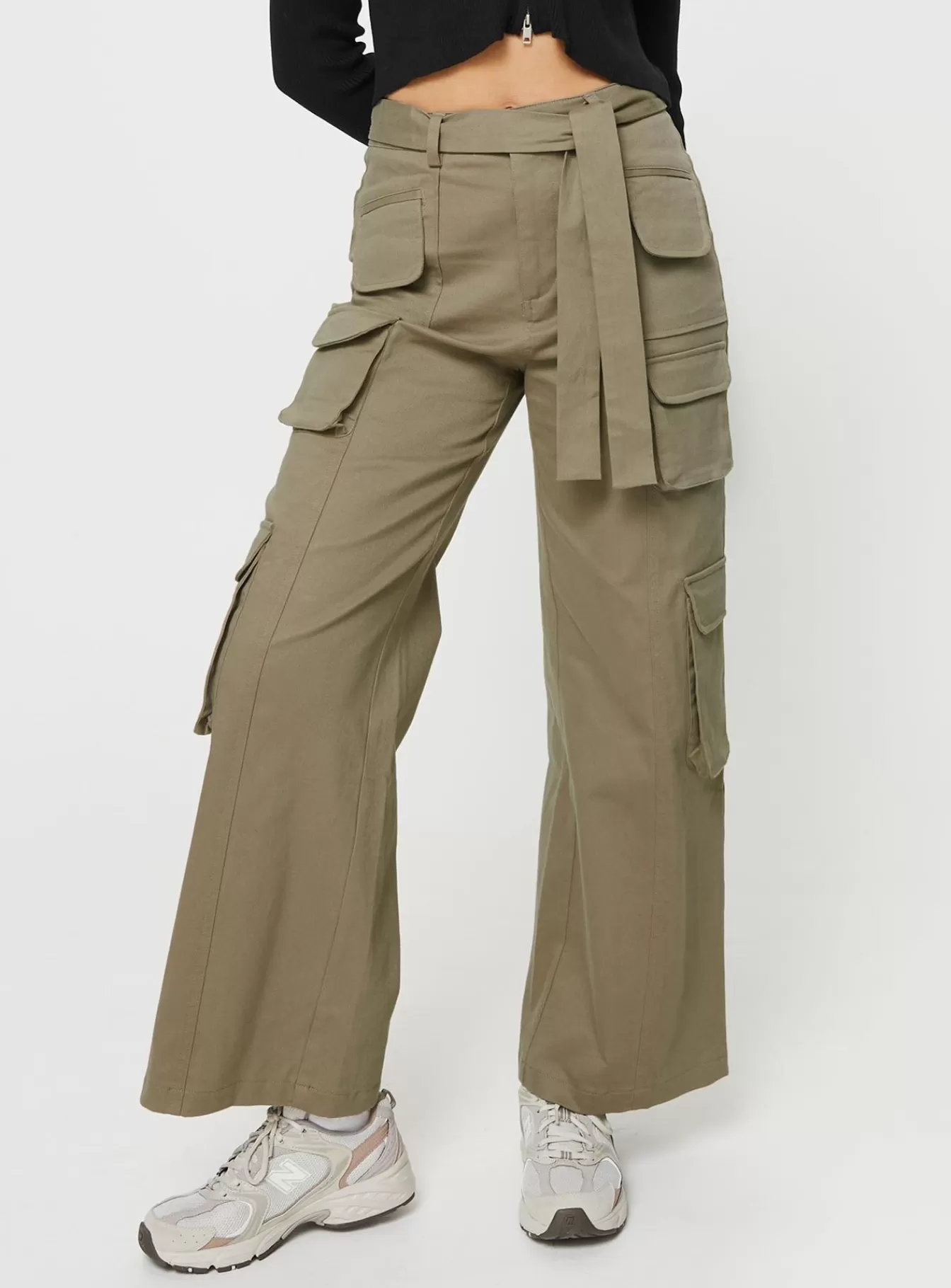 Princess Polly Pants | Locket Utility Cargo Pants Olive