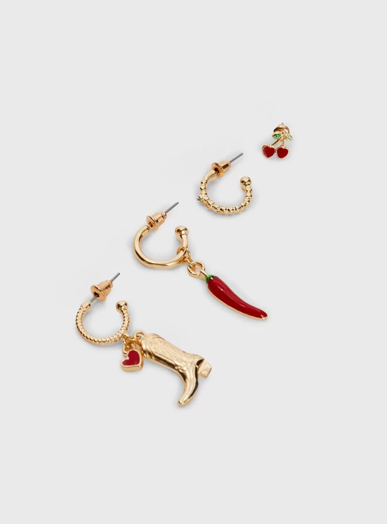 Princess Polly Lower Impact | Longest Ride Earring Pack Gold