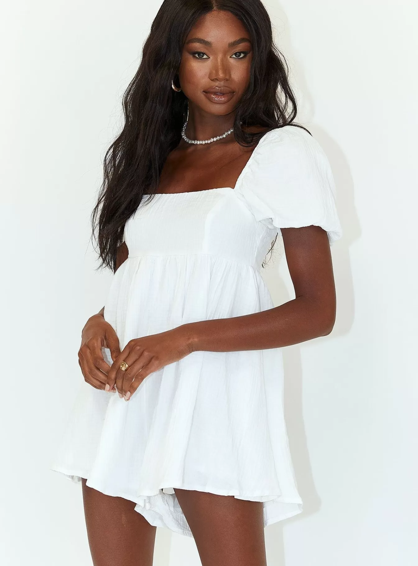 Princess Polly Rompers | Lorna Romper White