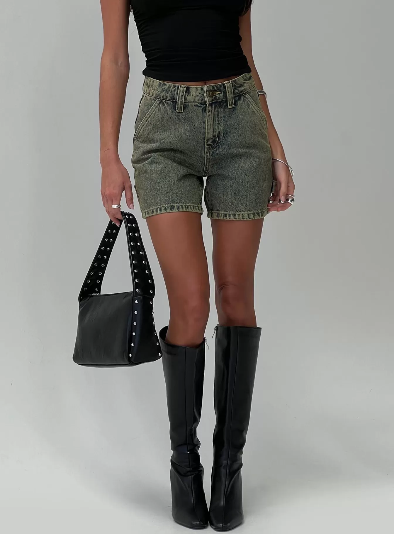Princess Polly Shorts | Lou Carpenter Denim Shorts Antique Wash