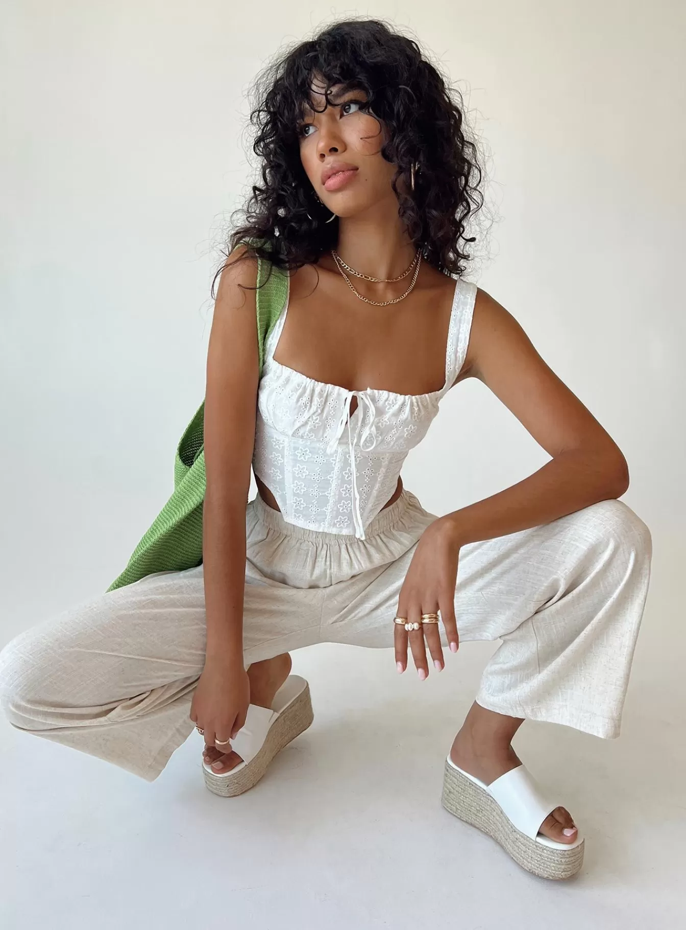 Princess Polly Pants | Louis Linen Blend Pants Beige