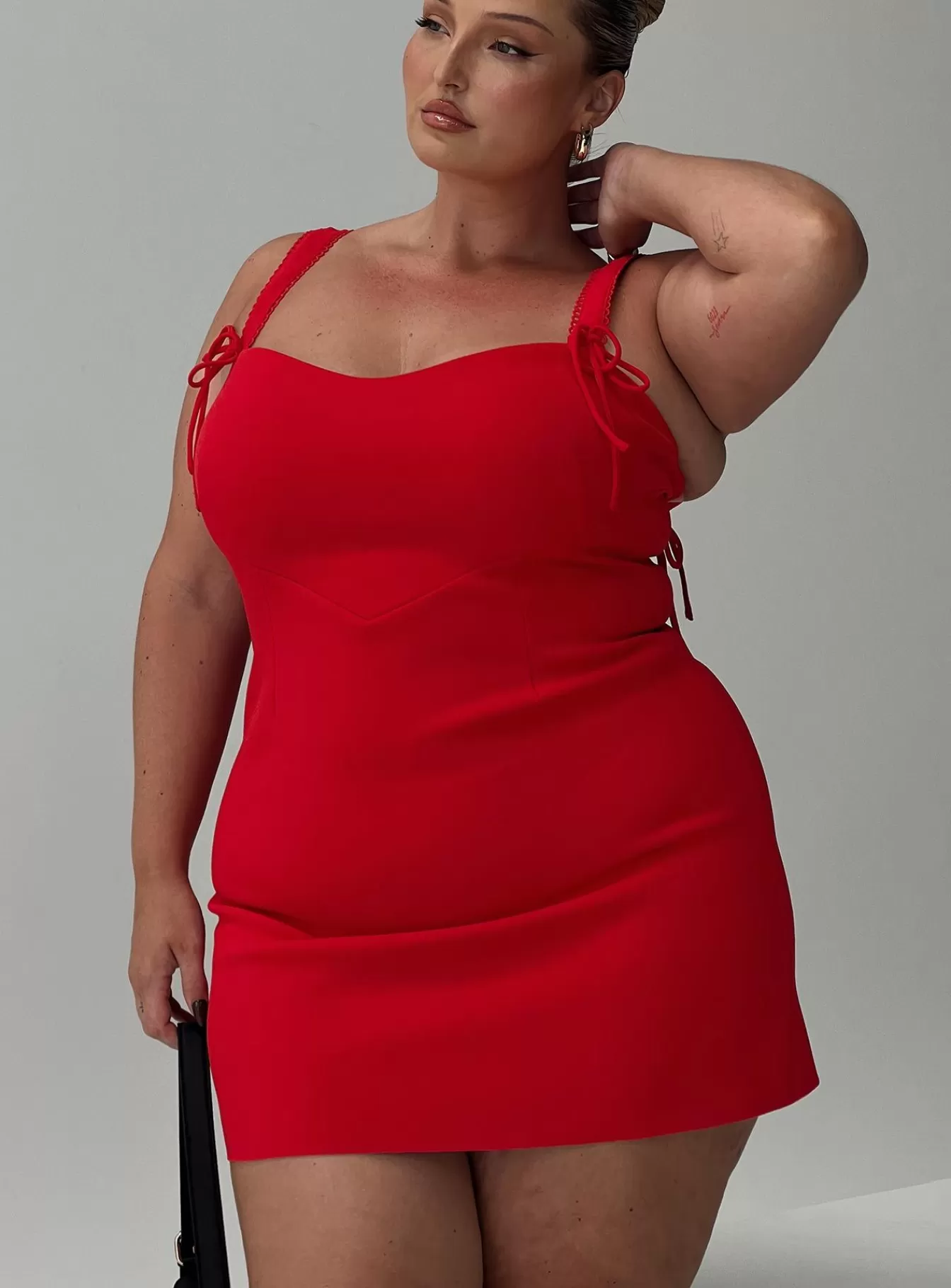 Princess Polly Curve Dresses | Lovers Quarrel Mini Dress Curve Red