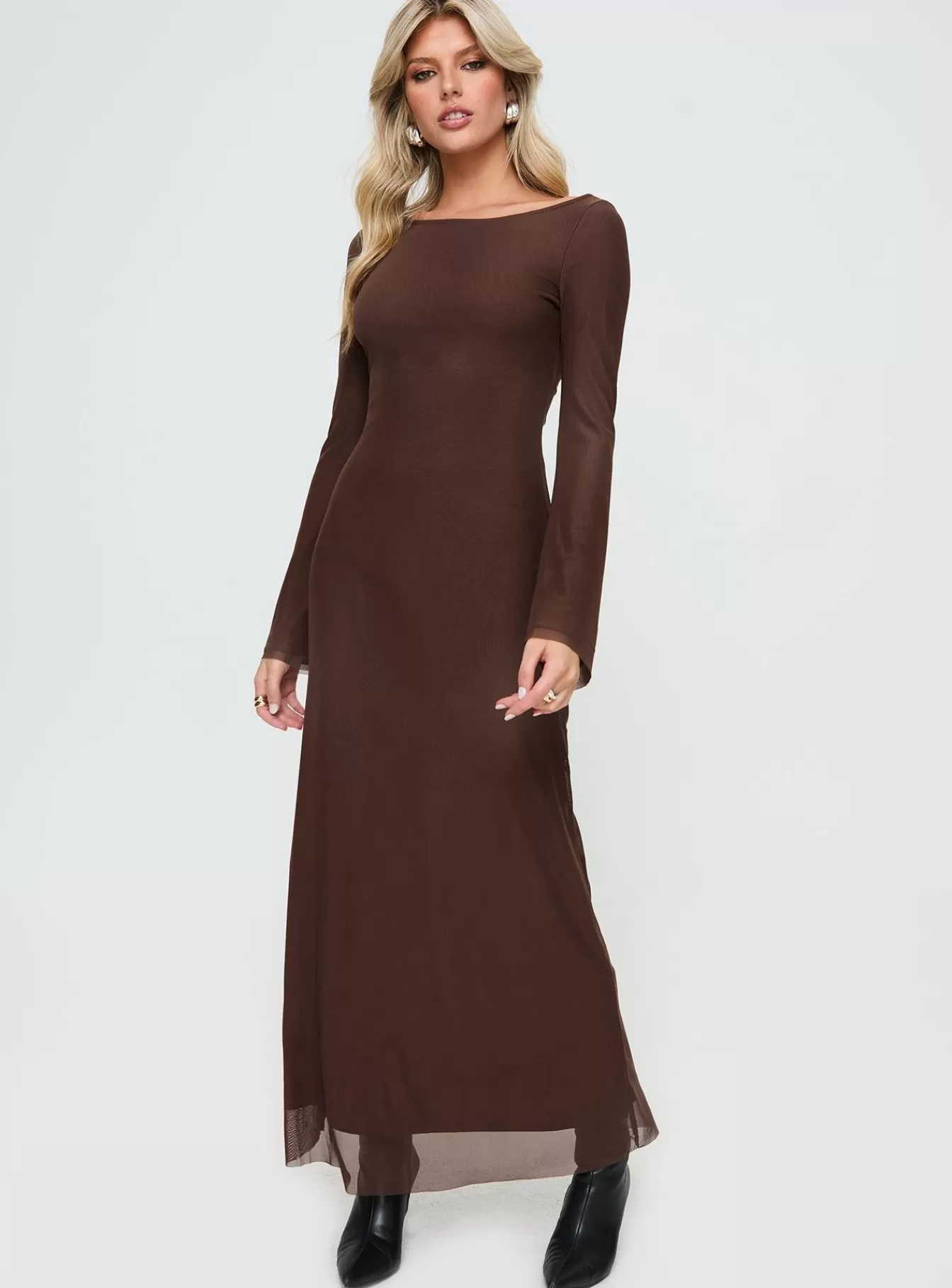 Princess Polly Maxi Dresses | Lukea Maxi Dress Chocolate