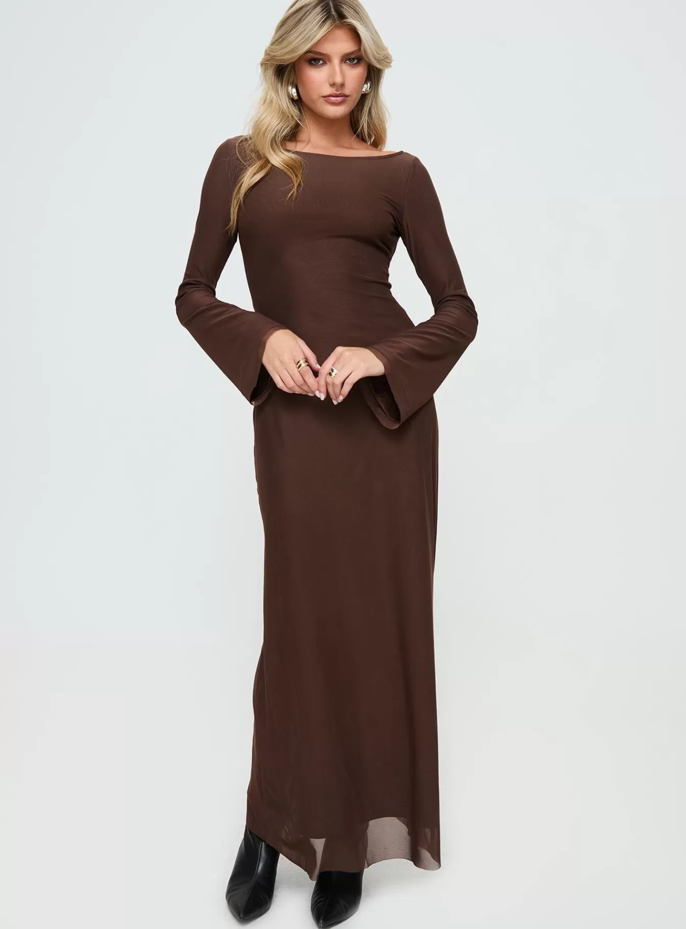 Princess Polly Maxi Dresses | Lukea Maxi Dress Chocolate