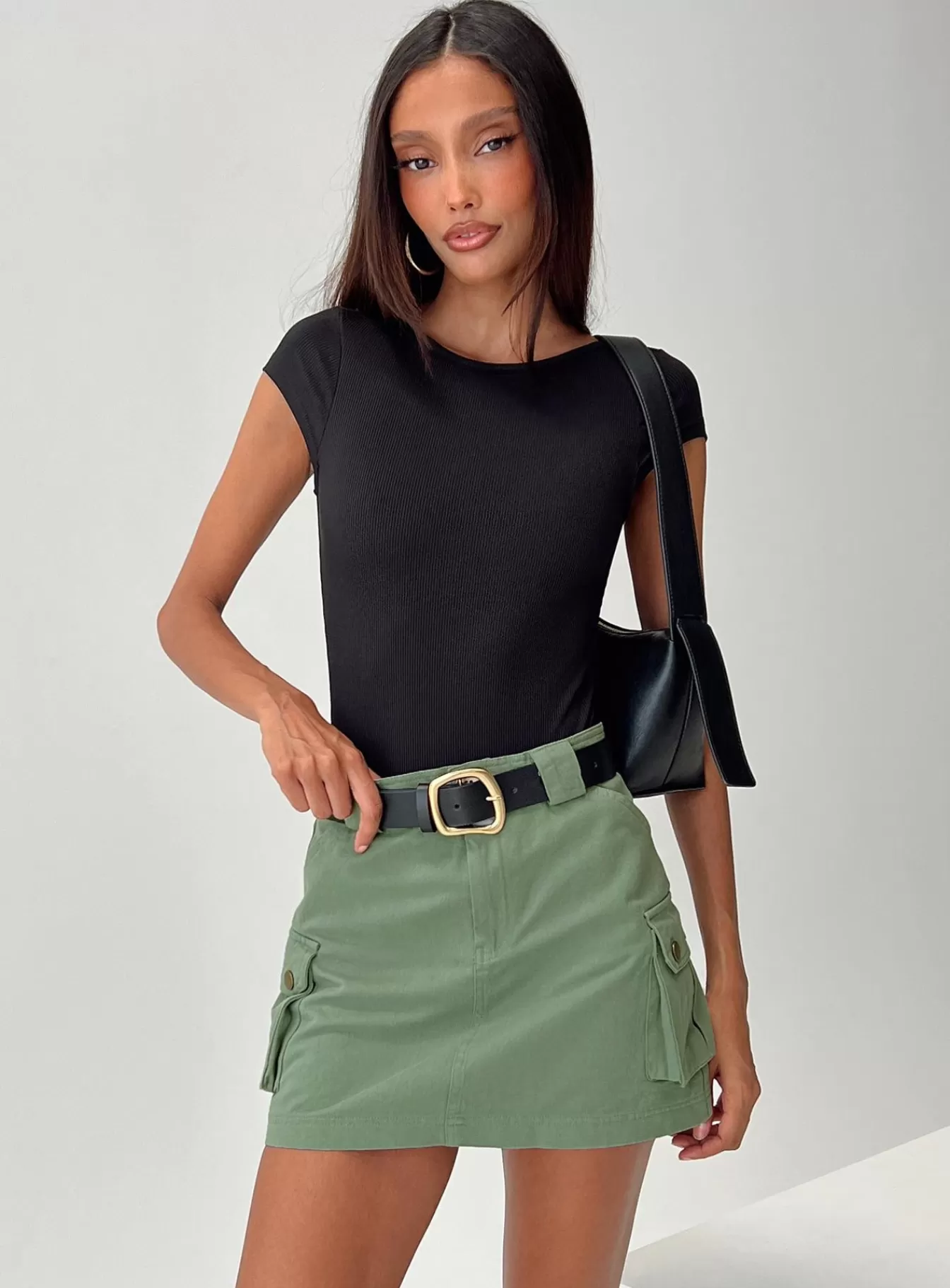 Princess Polly Skirts | Lydie Cargo Mini Skirt Green