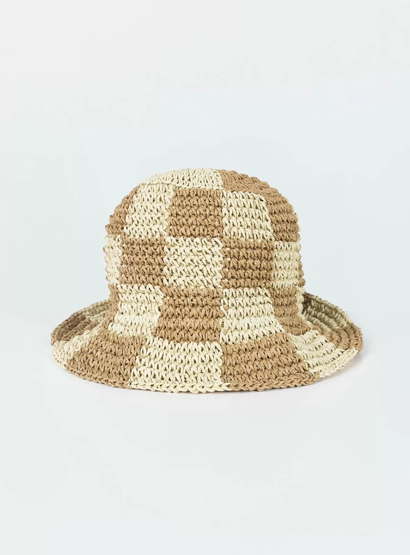Princess Polly Hats | Lyndon Bucket Hat Check Beige