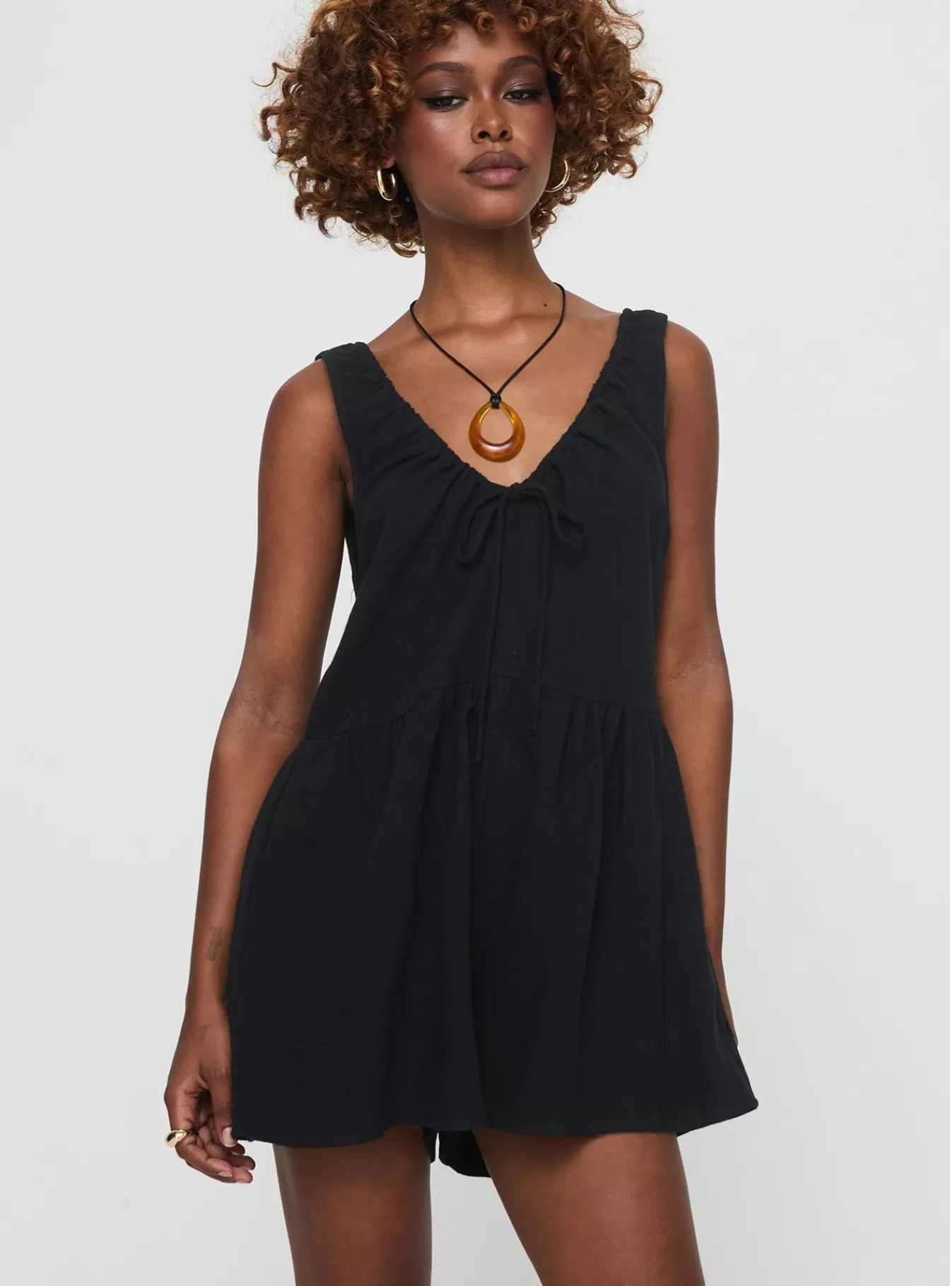 Princess Polly Rompers | Mackellar Romper Black