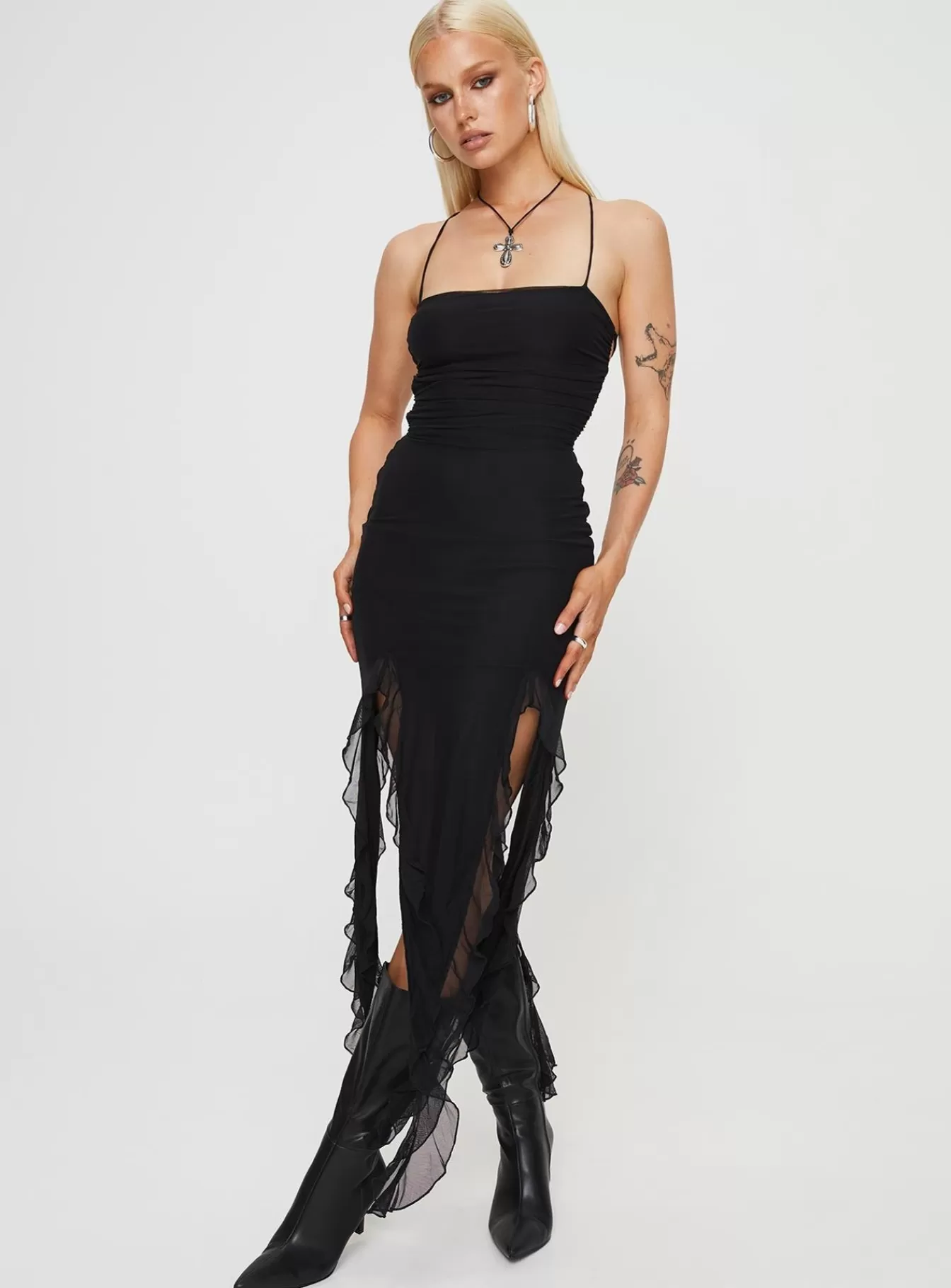 Princess Polly Midi Dresses | Marisol Midi Dress Black