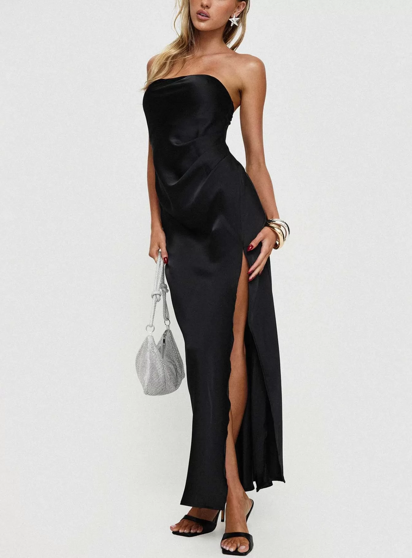 Princess Polly Maxi Dresses | Marlisa Strapless Maxi Dress Black