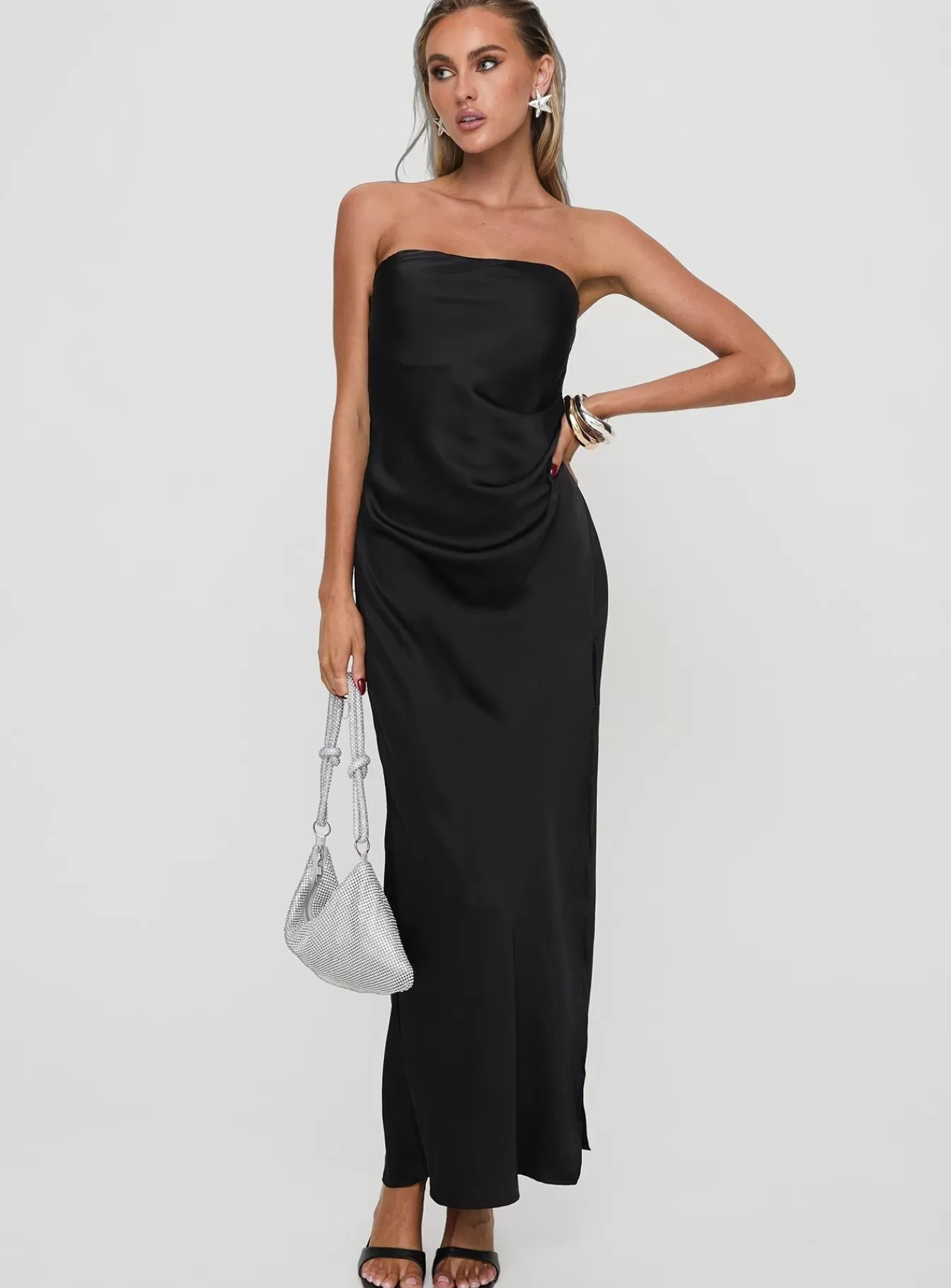 Princess Polly Maxi Dresses | Marlisa Strapless Maxi Dress Black