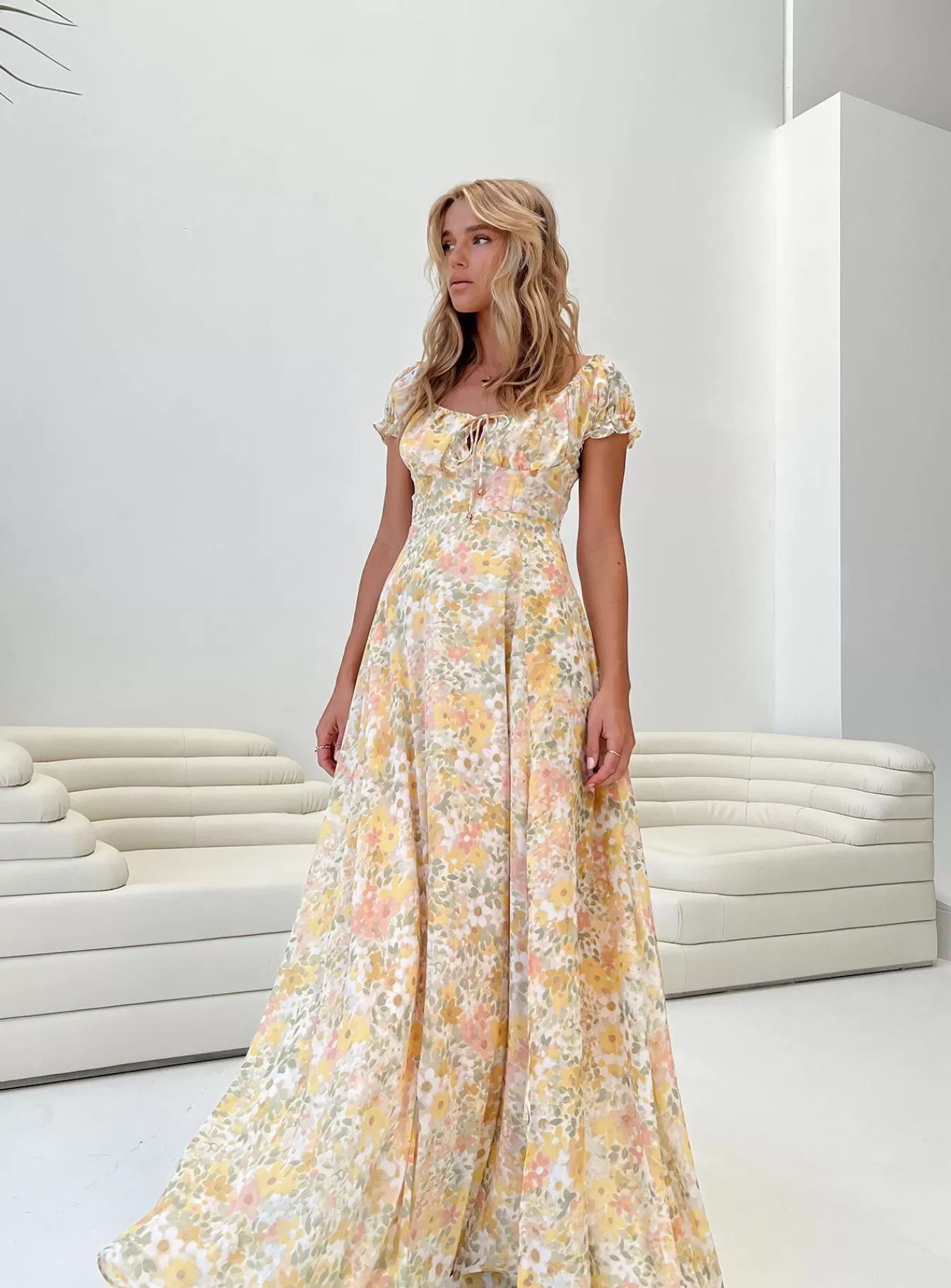 Princess Polly Maxi Dresses | Masuda Maxi Dress Yellow Floral
