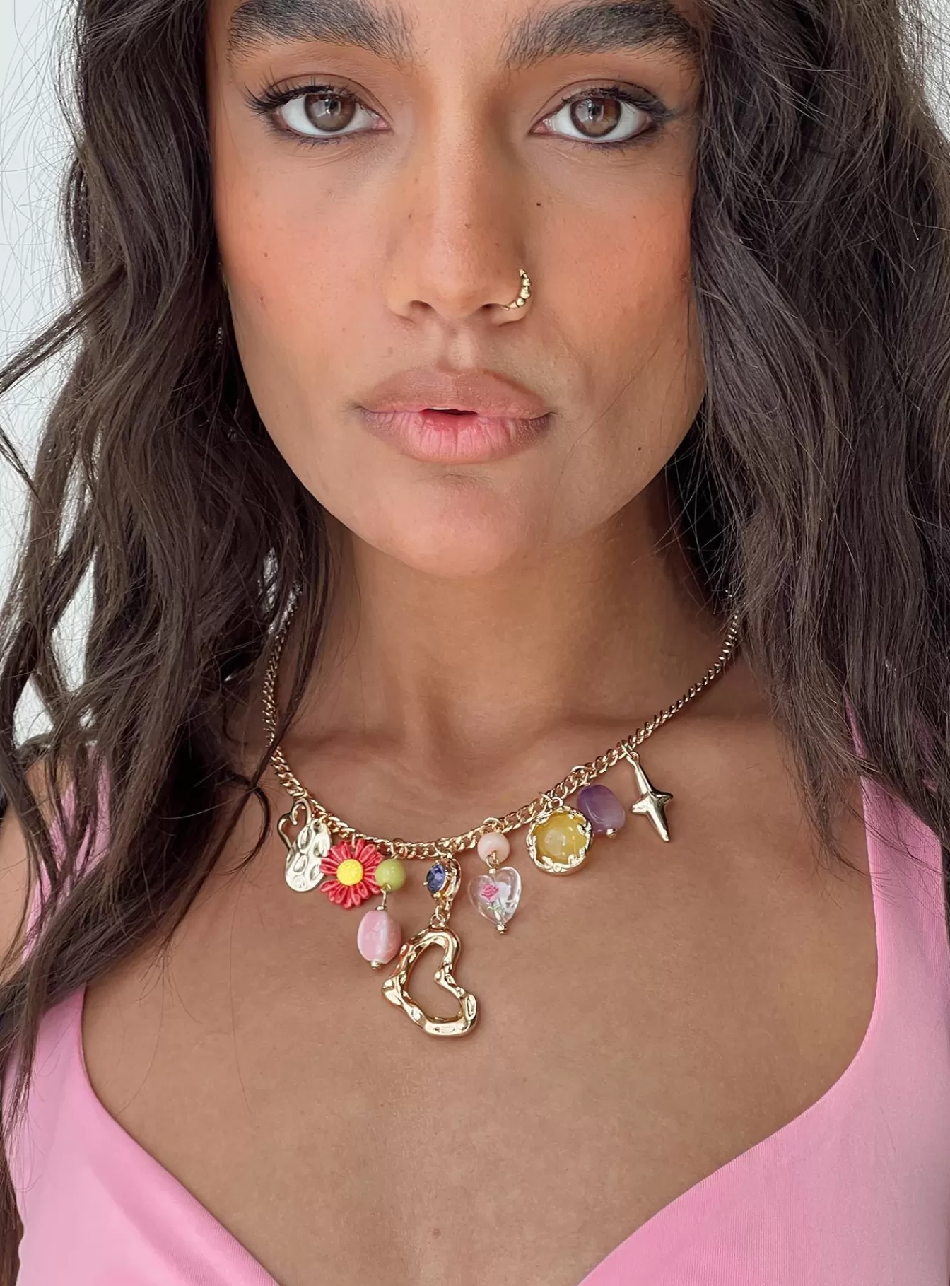 Princess Polly Necklaces | Maximiliano Charm Necklace Multi