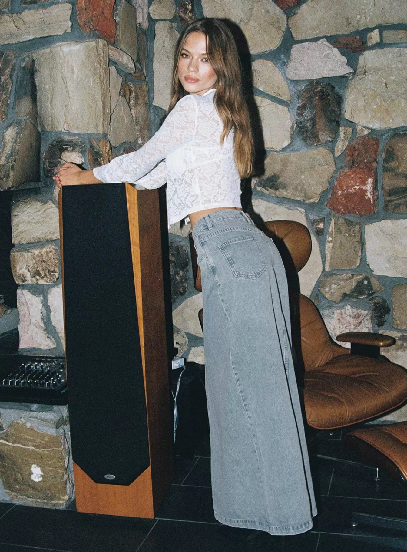 Princess Polly Skirts | Mcguane Midi Skirt Tall Denim