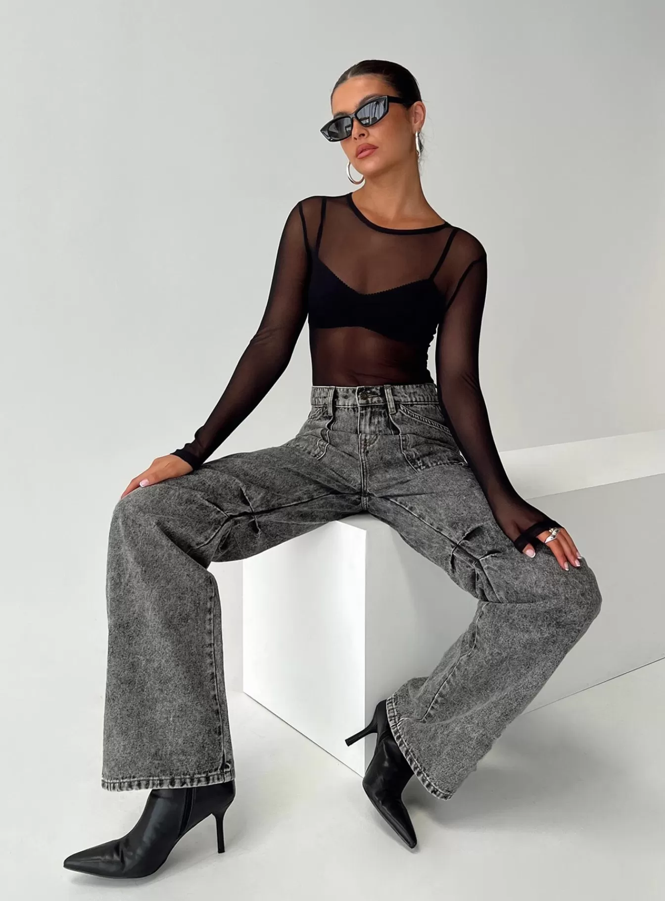 Princess Polly Jeans | Miami Vice Jeans Stonewash
