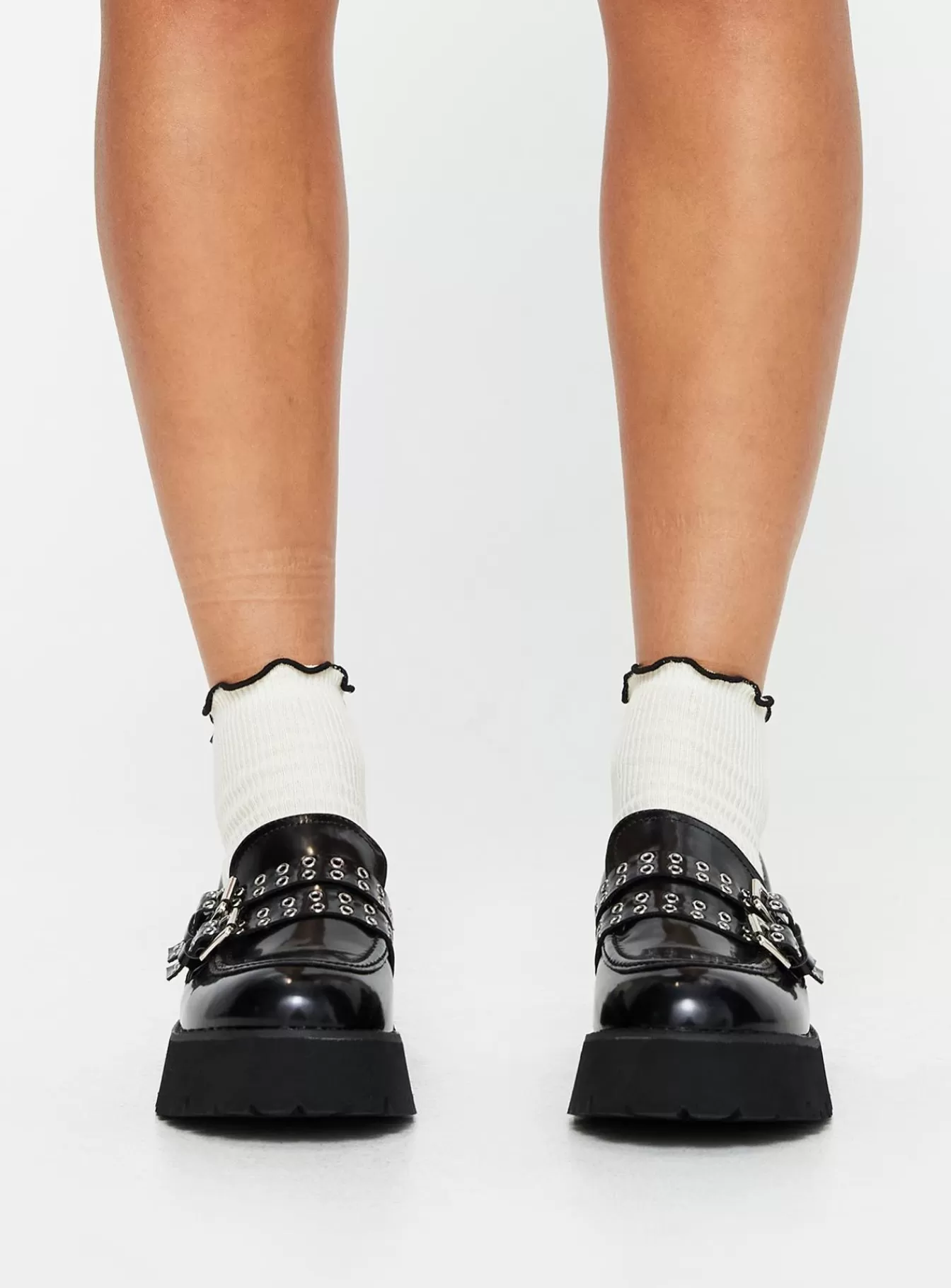 Princess Polly Loafers | Mitali Loafers Black