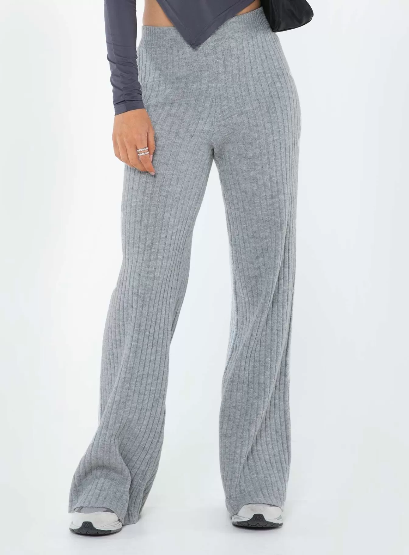 Princess Polly Pants | Montana Knit Pants Grey Marle