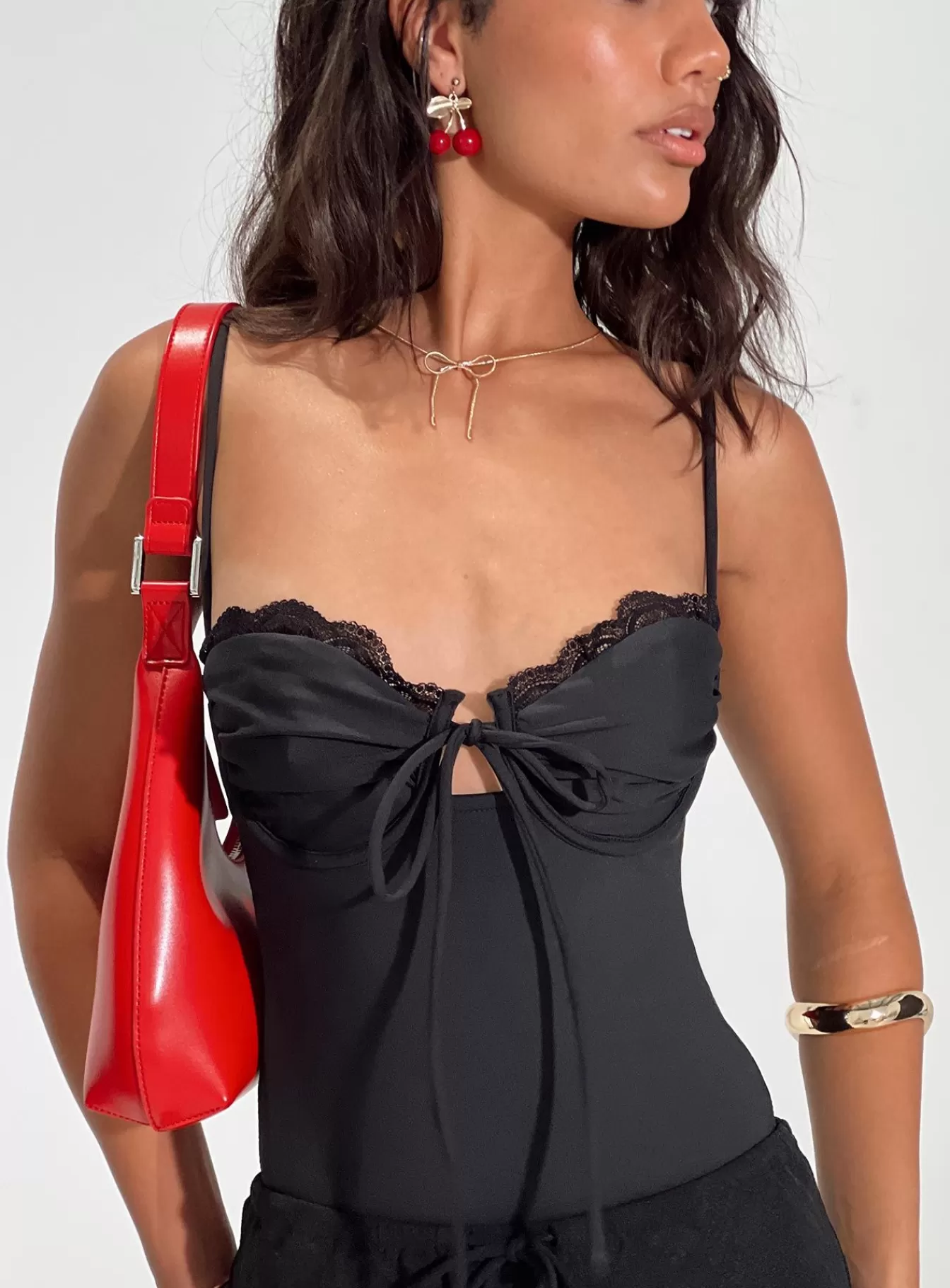 Princess Polly Corsets & Bustiers | Monument Bodysuit Black
