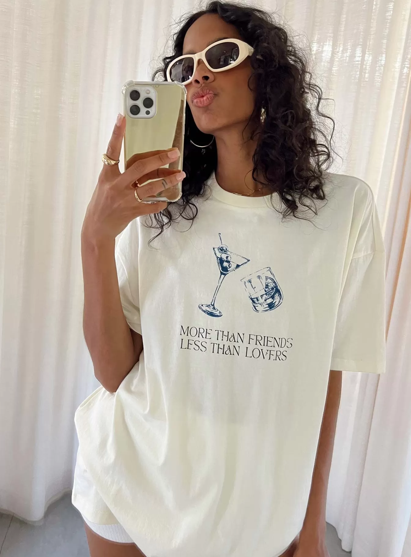 Princess Polly Casual Tops | More Than Friends Oversized Top Off White