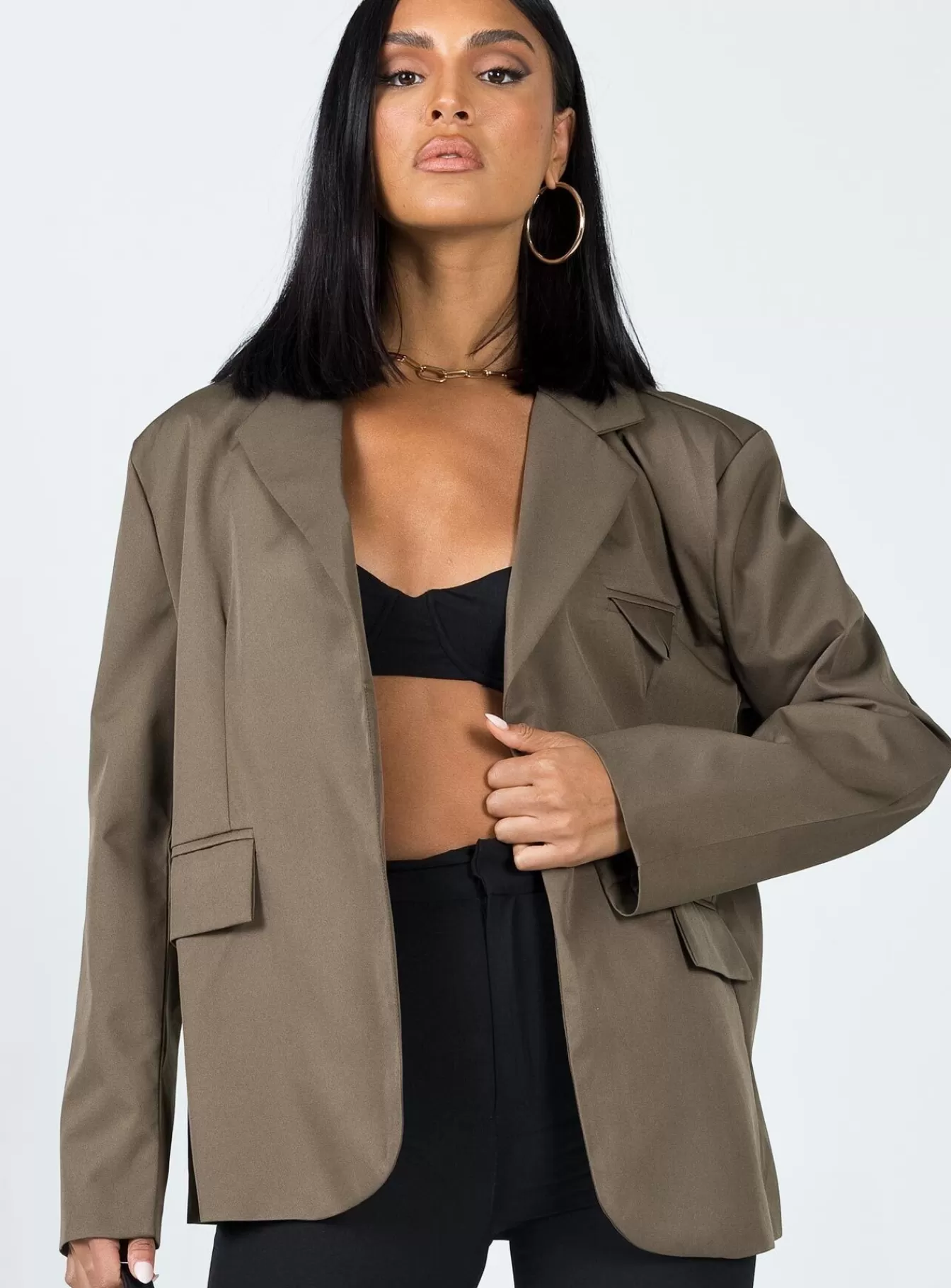 Princess Polly Blazers | Morgana Blazer Brown