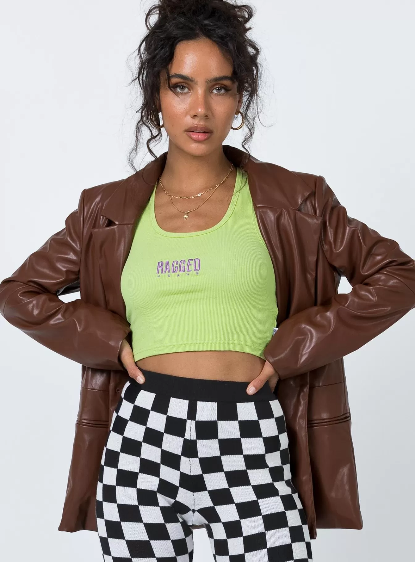 Princess Polly Leather Jackets | Morrison Faux Leather Blazer Brown