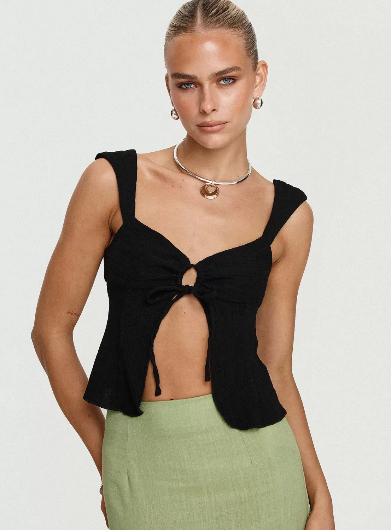 Princess Polly Party Tops | Moshe Top Black