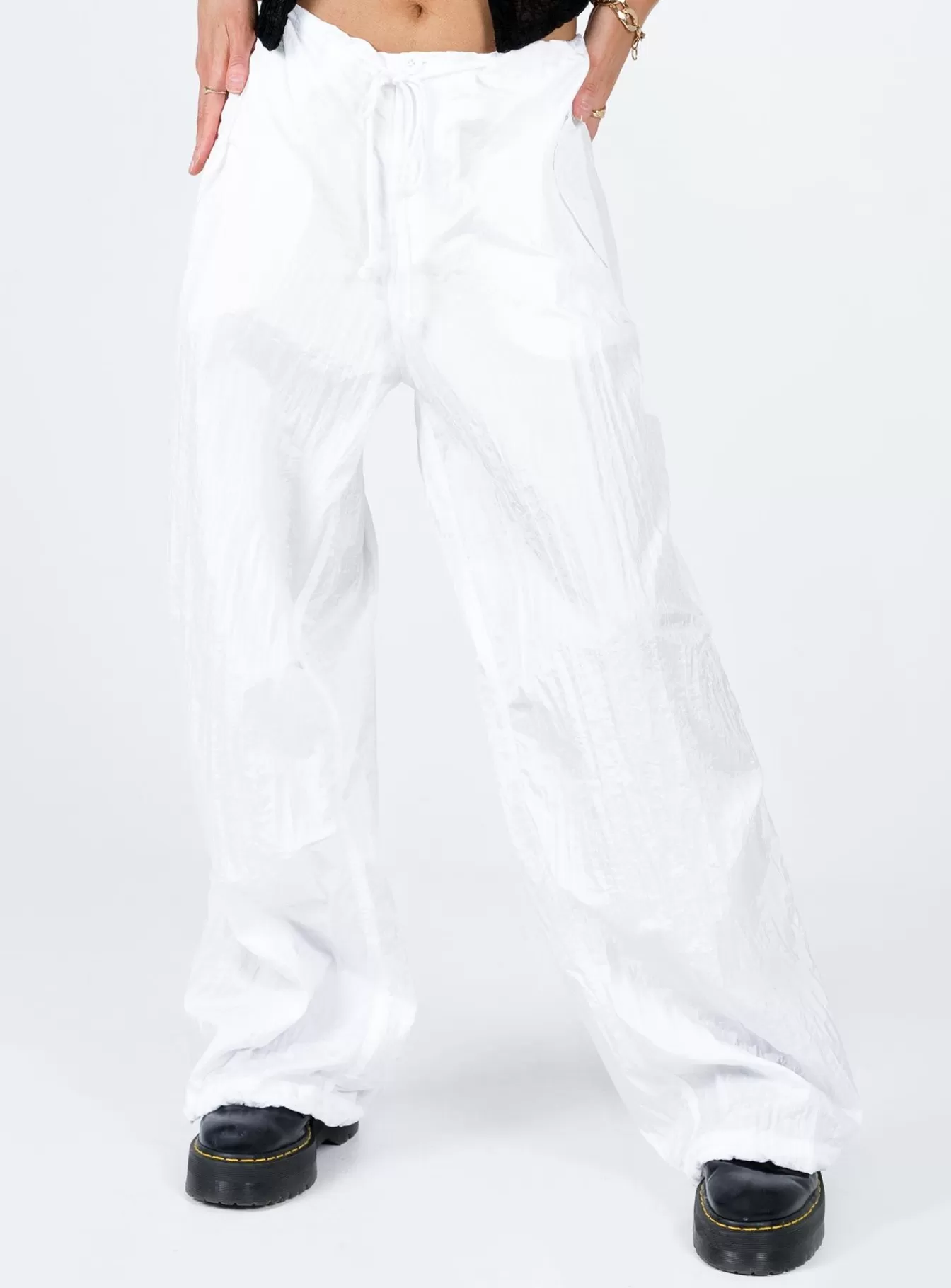 Princess Polly Pants | Motel Chute Trousers Ivory Off White