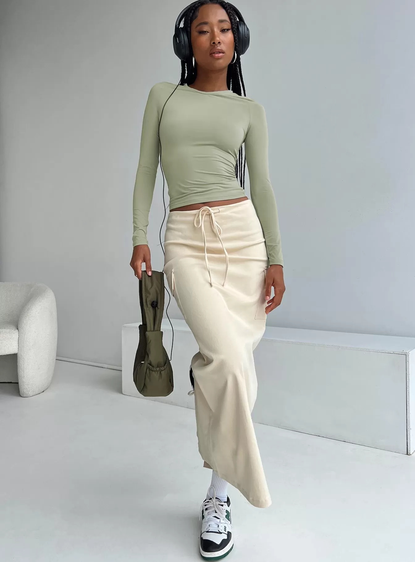 Princess Polly Skirts | My Girl Maxi Skirt Beige
