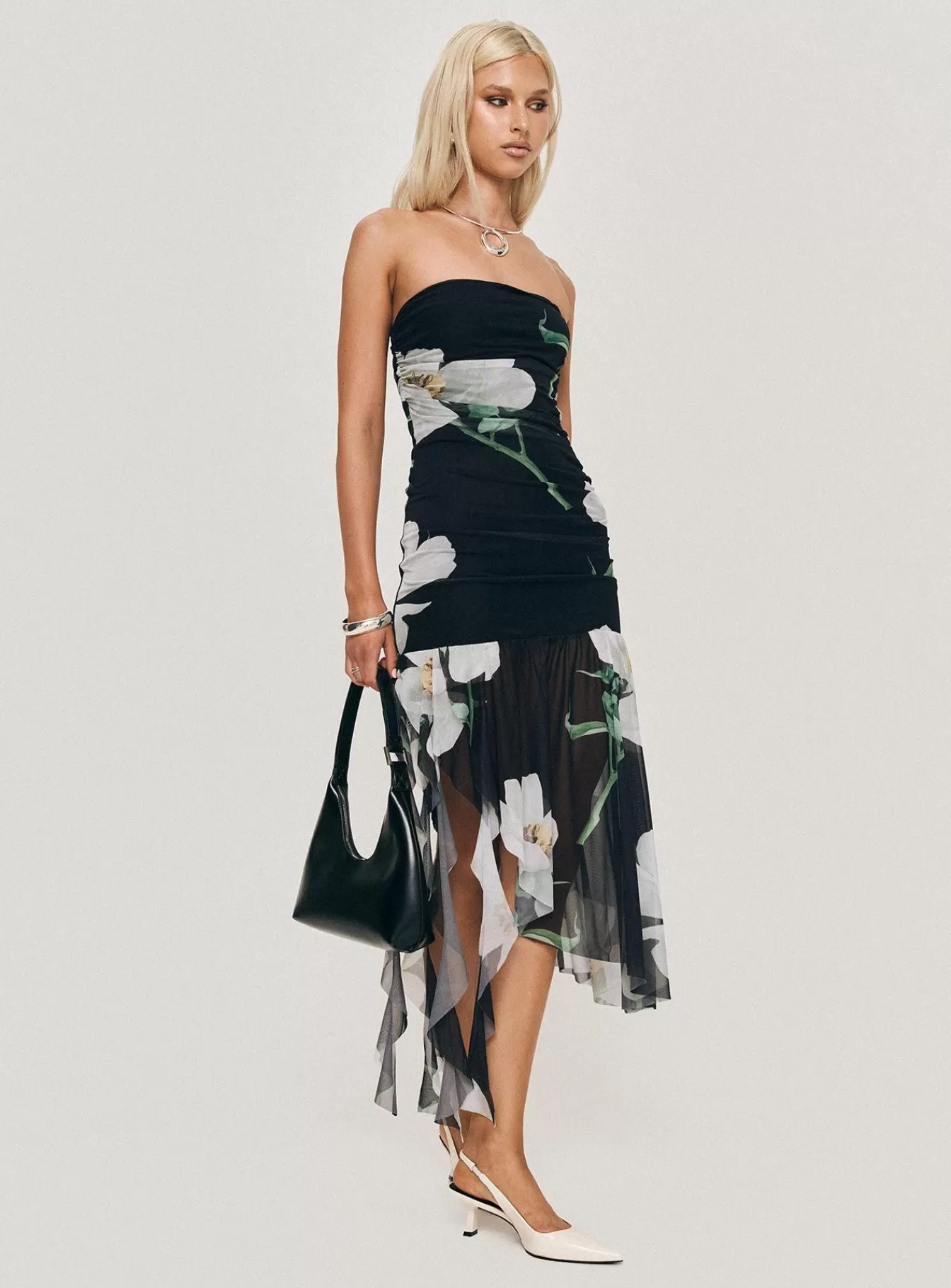 Princess Polly Midi Dresses | Nektaria Strapless Midi Dress Multi