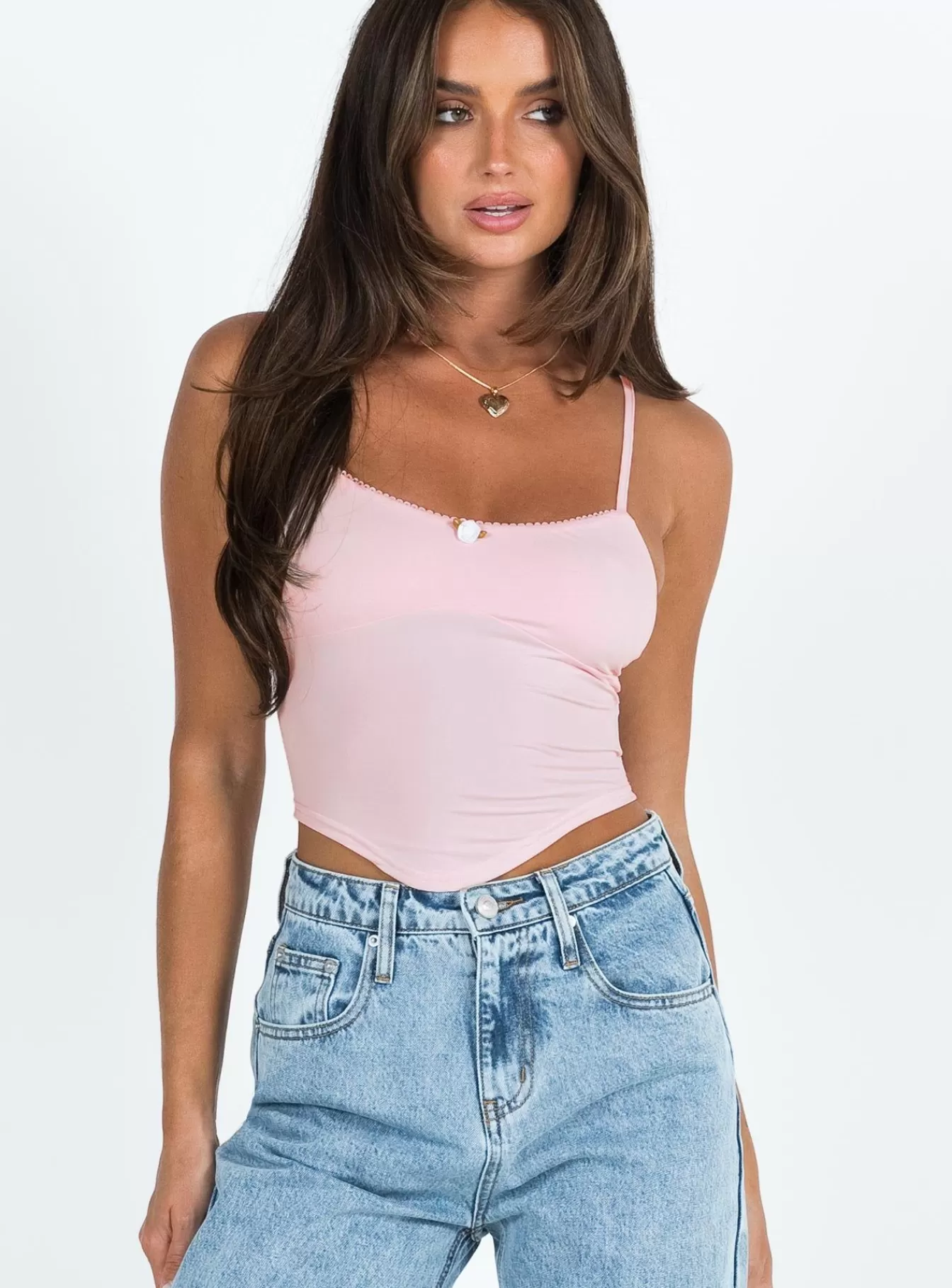 Princess Polly Casual Tops | Nickel Top Pink