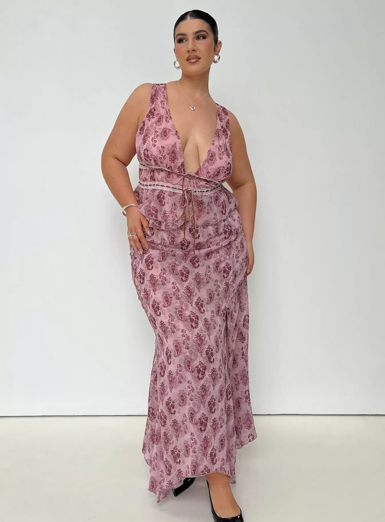Princess Polly Skirts | Nikolise Maxi Skirt Curve Purple