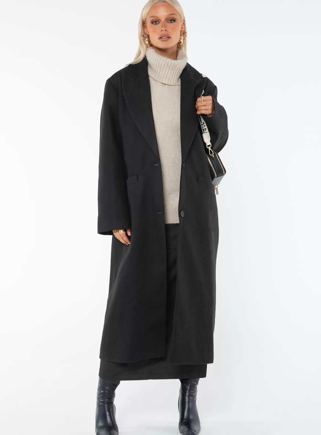 Princess Polly Coats | Olsen Coat Black