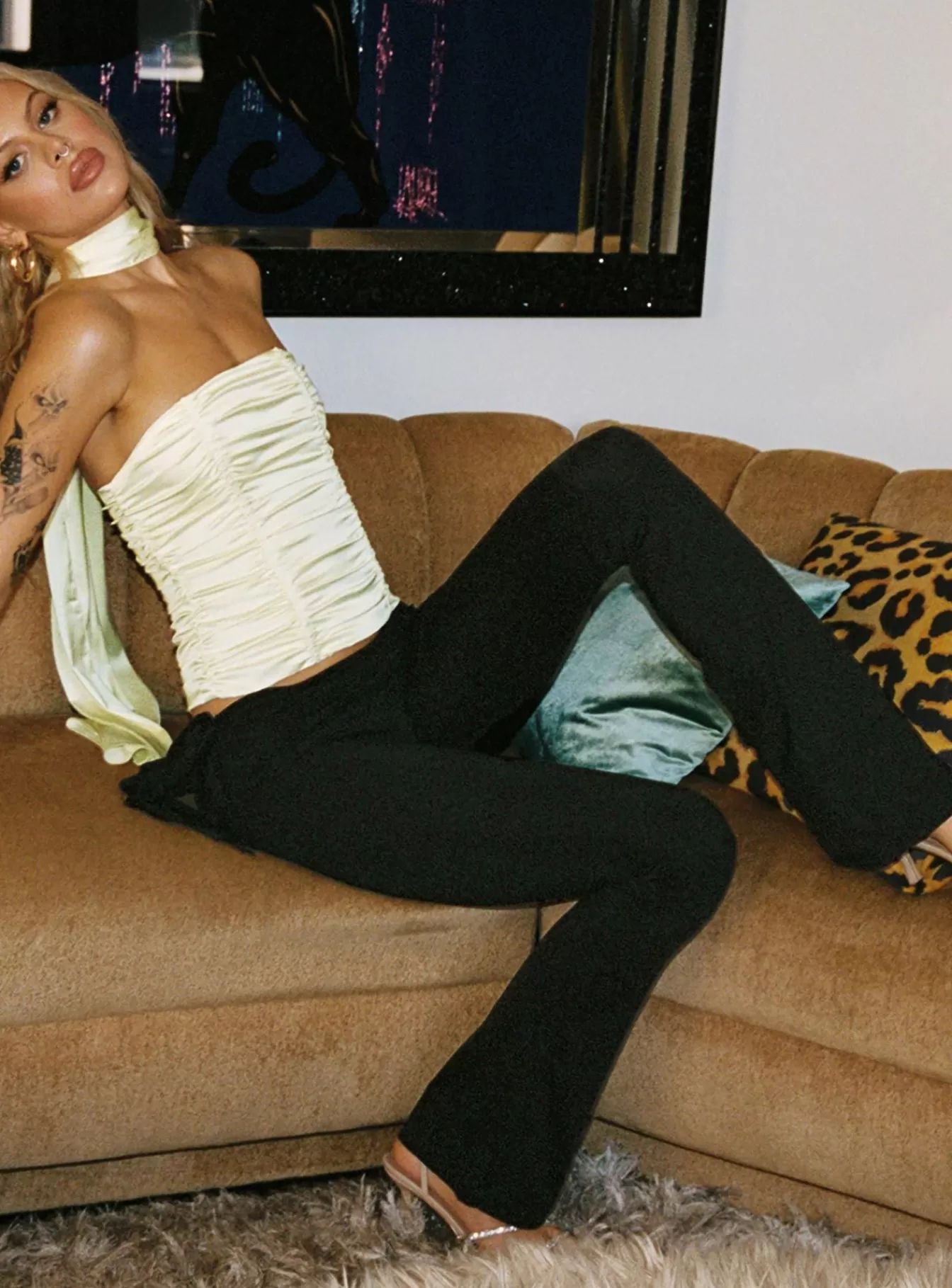 Princess Polly Pants | Opulence Pants Onyx