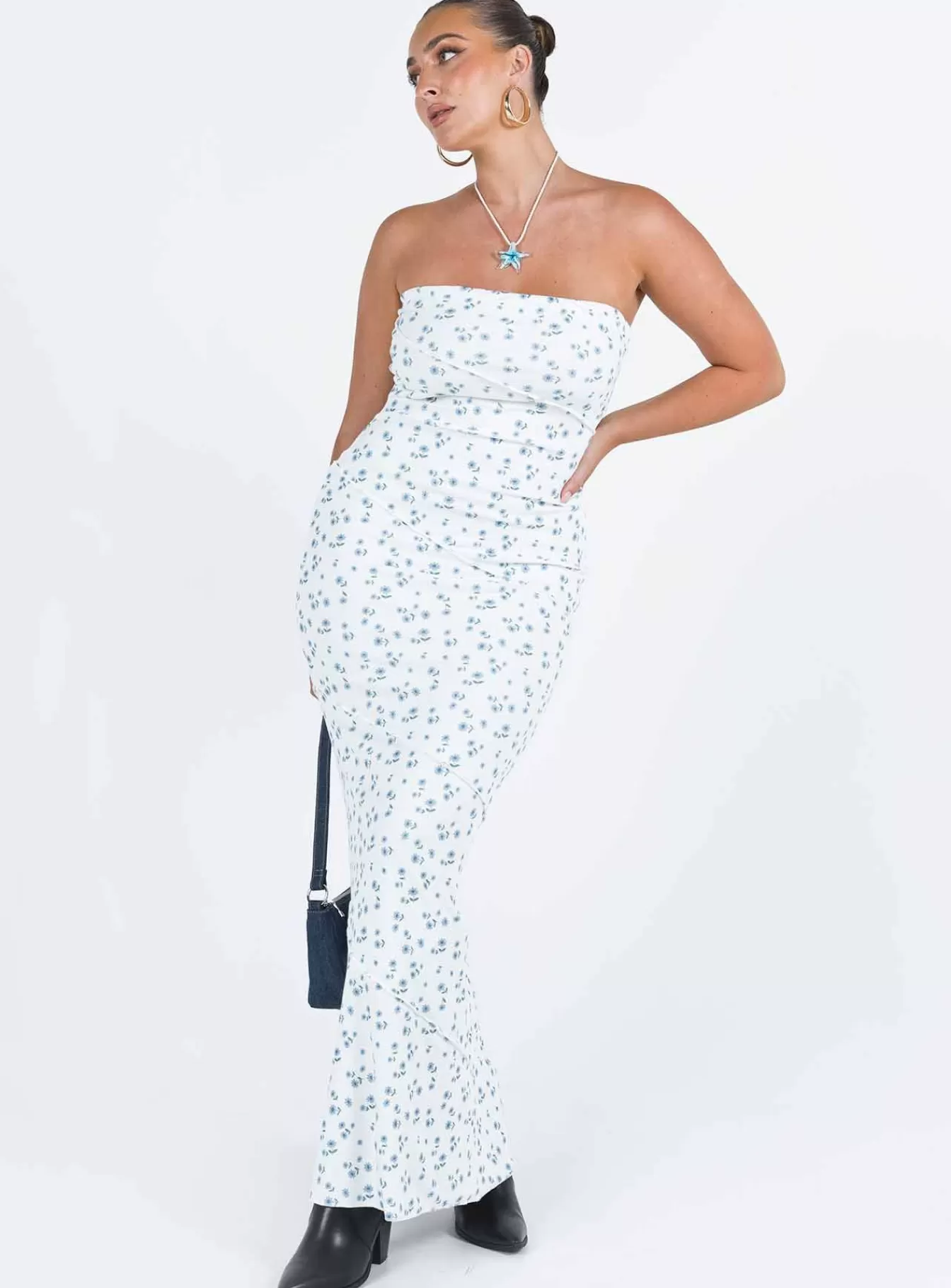 Princess Polly Maxi Dresses | Oscar Maxi Dress Blue Floral