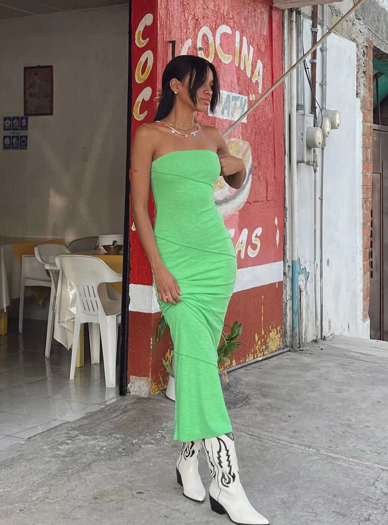Princess Polly Midi Dresses | Oscar Midi Dress Green