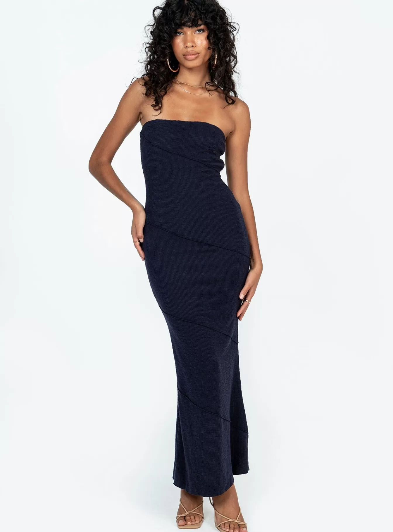 Princess Polly Midi Dresses | Oscar Midi Dress Navy