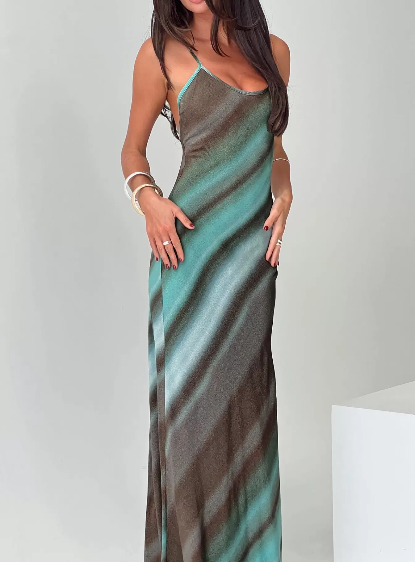 Princess Polly Maxi Dresses | Otillie Maxi Dress Blue Multi