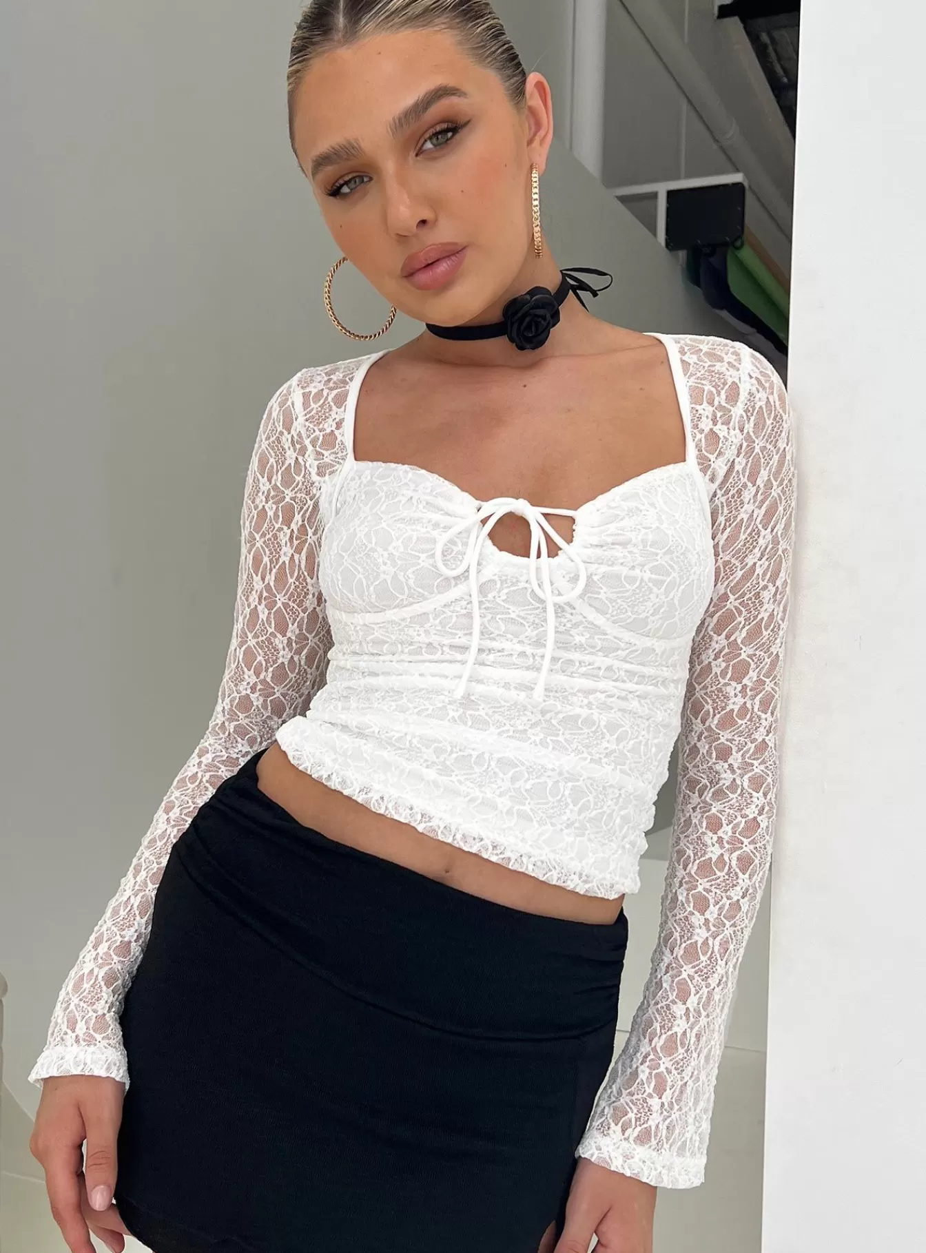 Princess Polly Long Sleeve Tops | Patrice Long Sleeve Top White