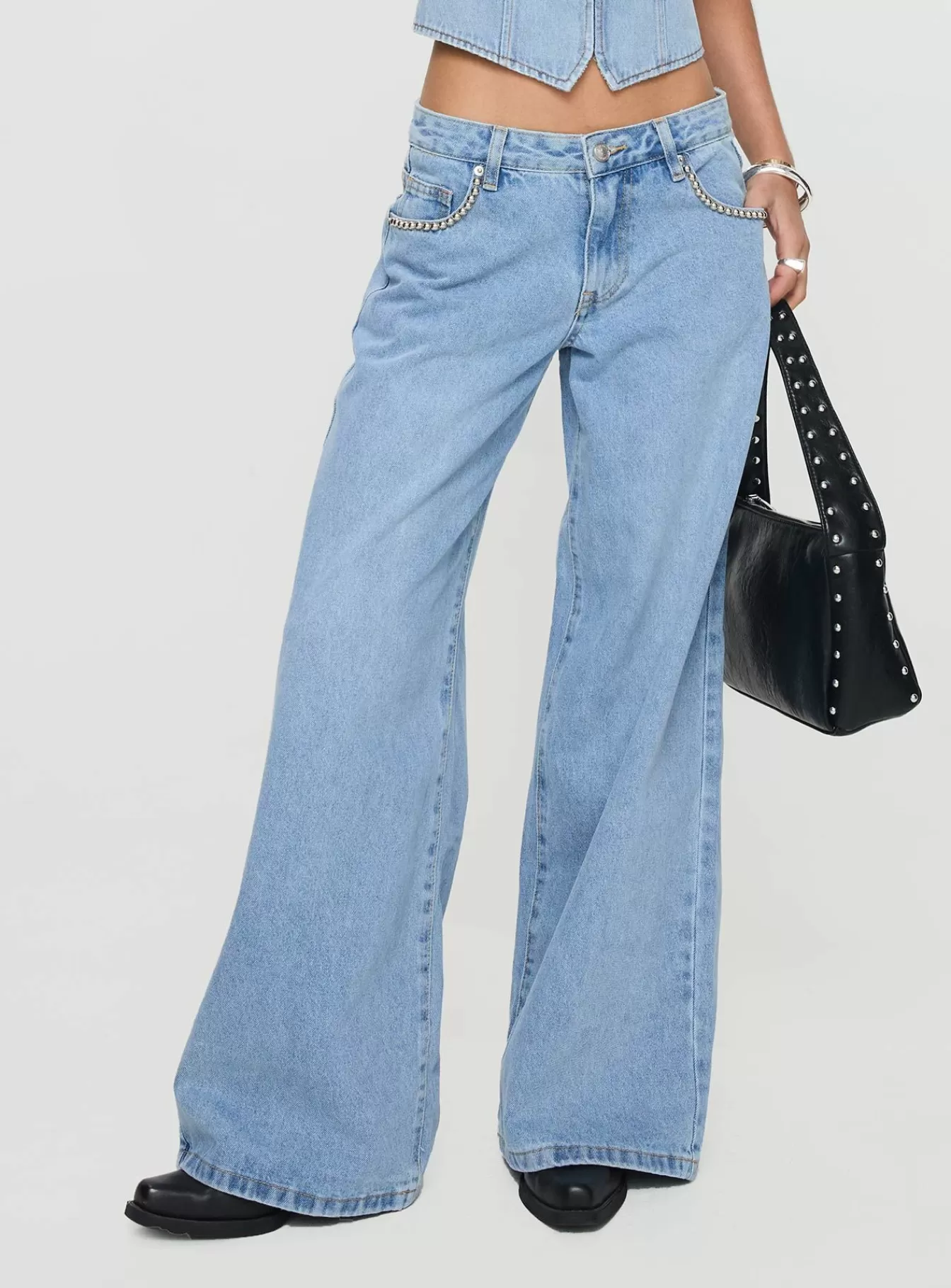 Princess Polly Jeans | Pearlisle Baggy Jeans Light Wash
