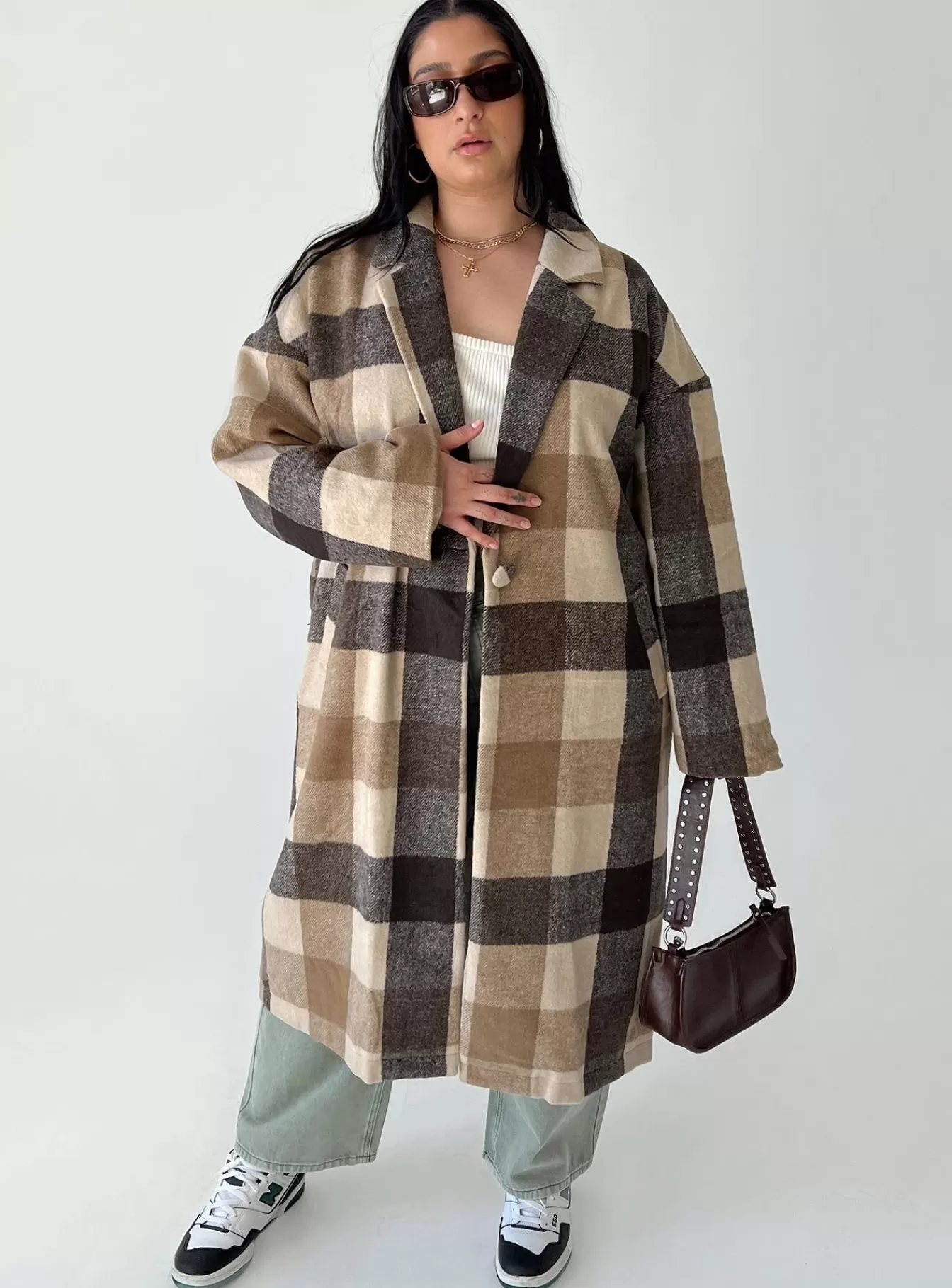 Princess Polly Coats | Penelope Coat Curve Beige