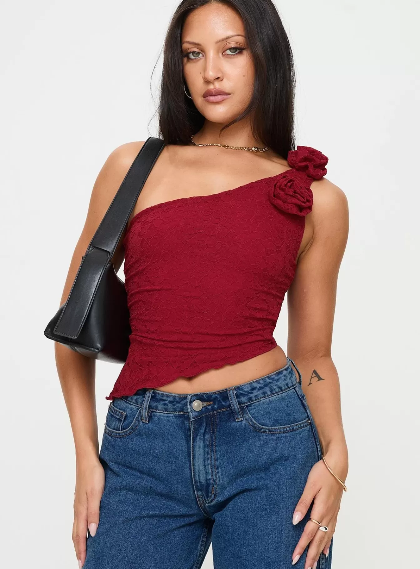Princess Polly Party Tops | Pillai One Shoulder Top Red