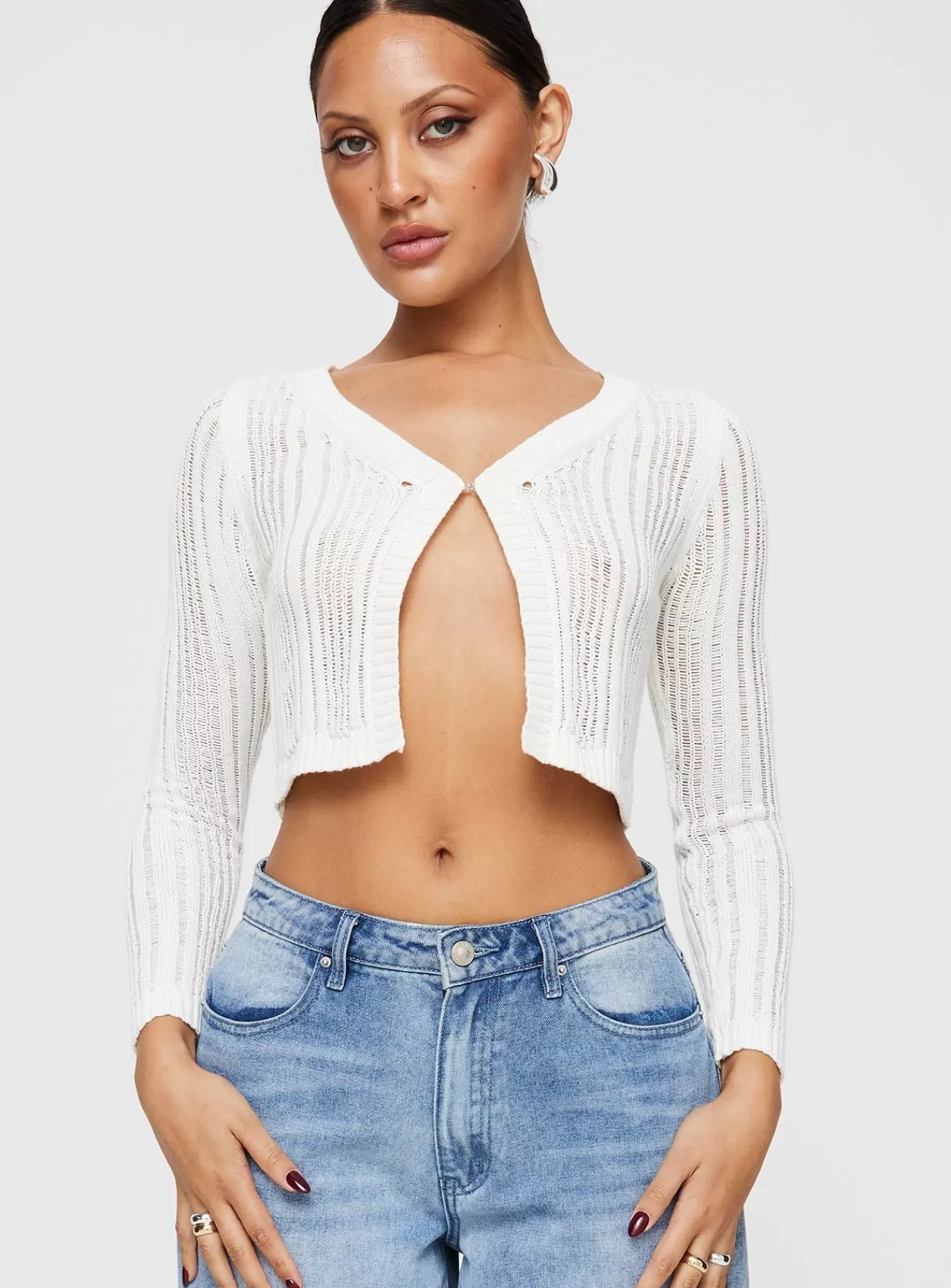 Princess Polly Long Sleeve Tops | Primie Long Sleeve Top White