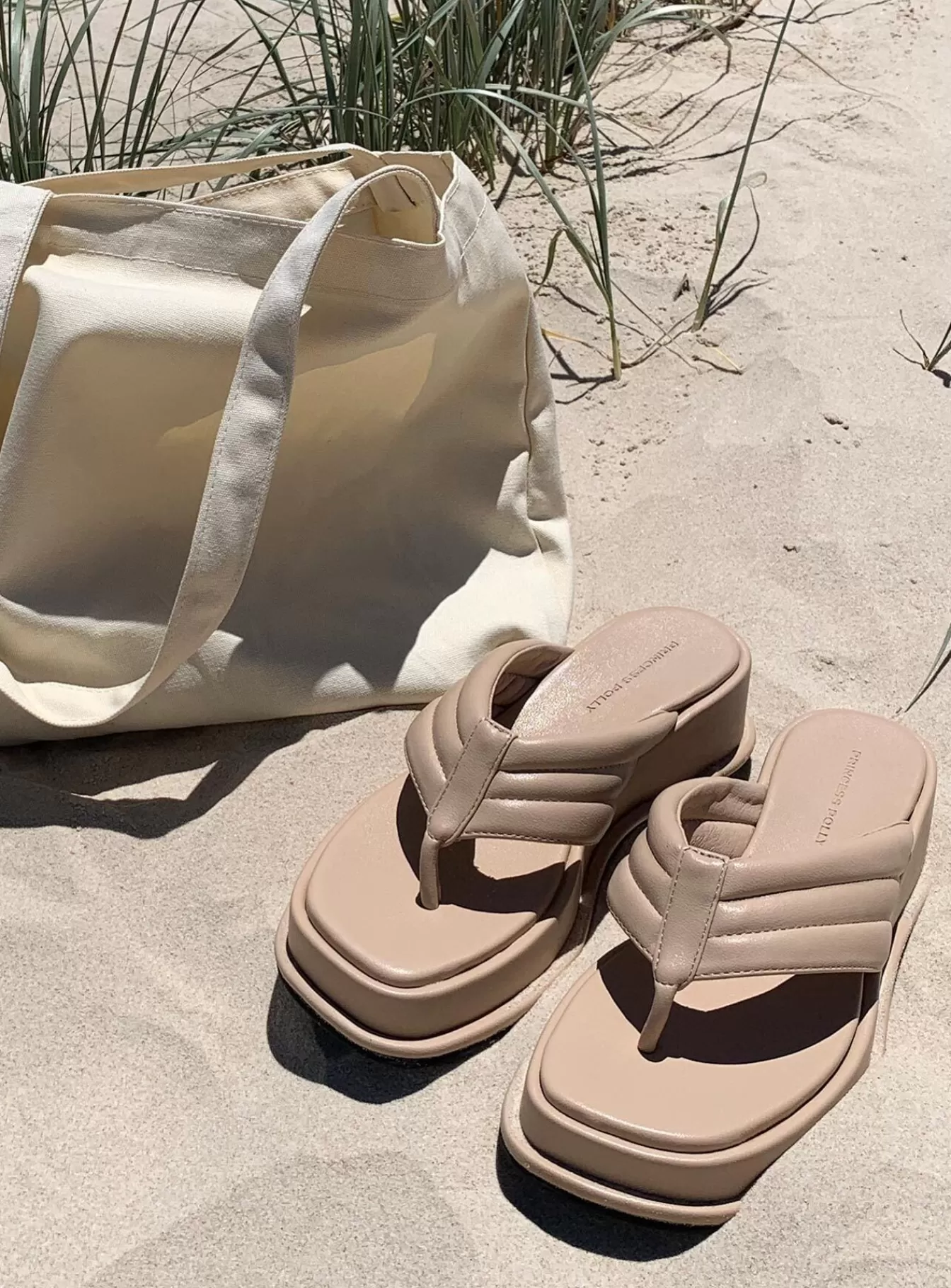 Princess Polly Sandals | Pump It Up Platforms Ecru