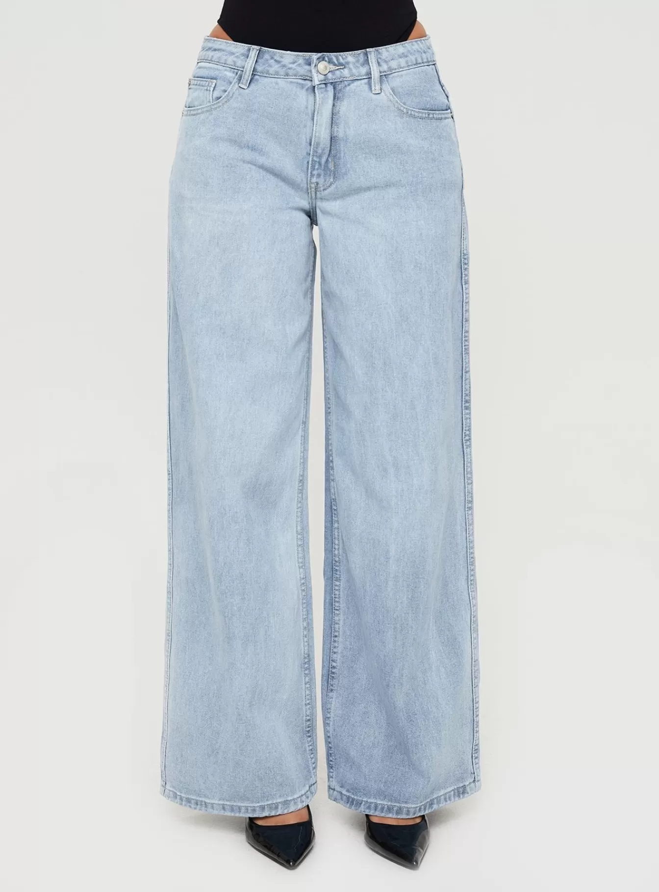 Princess Polly Jeans | Ramos Low Rise Denim Jeans Light Wash