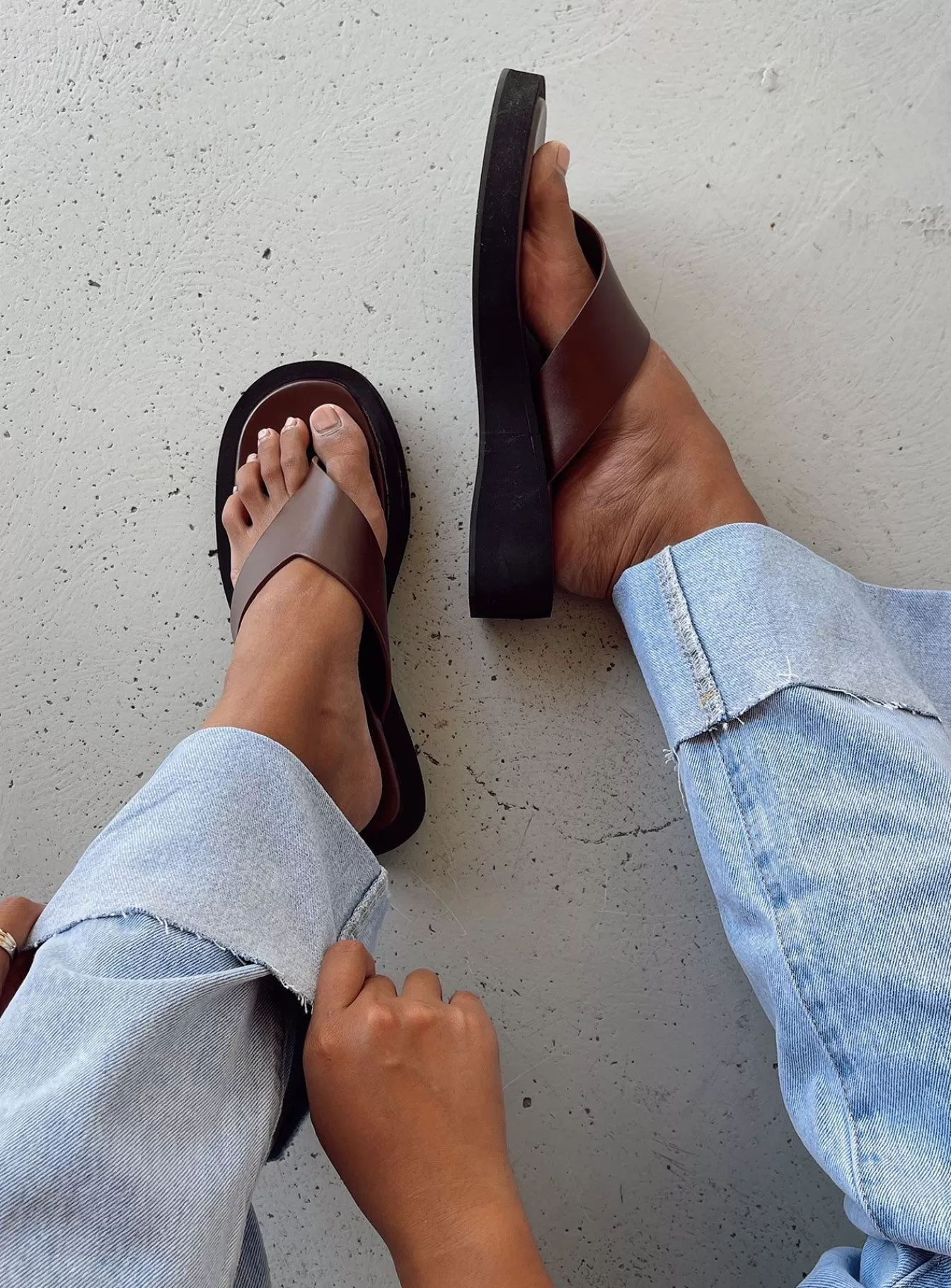 Princess Polly Sandals | Remi Sandals Chocolate Brown