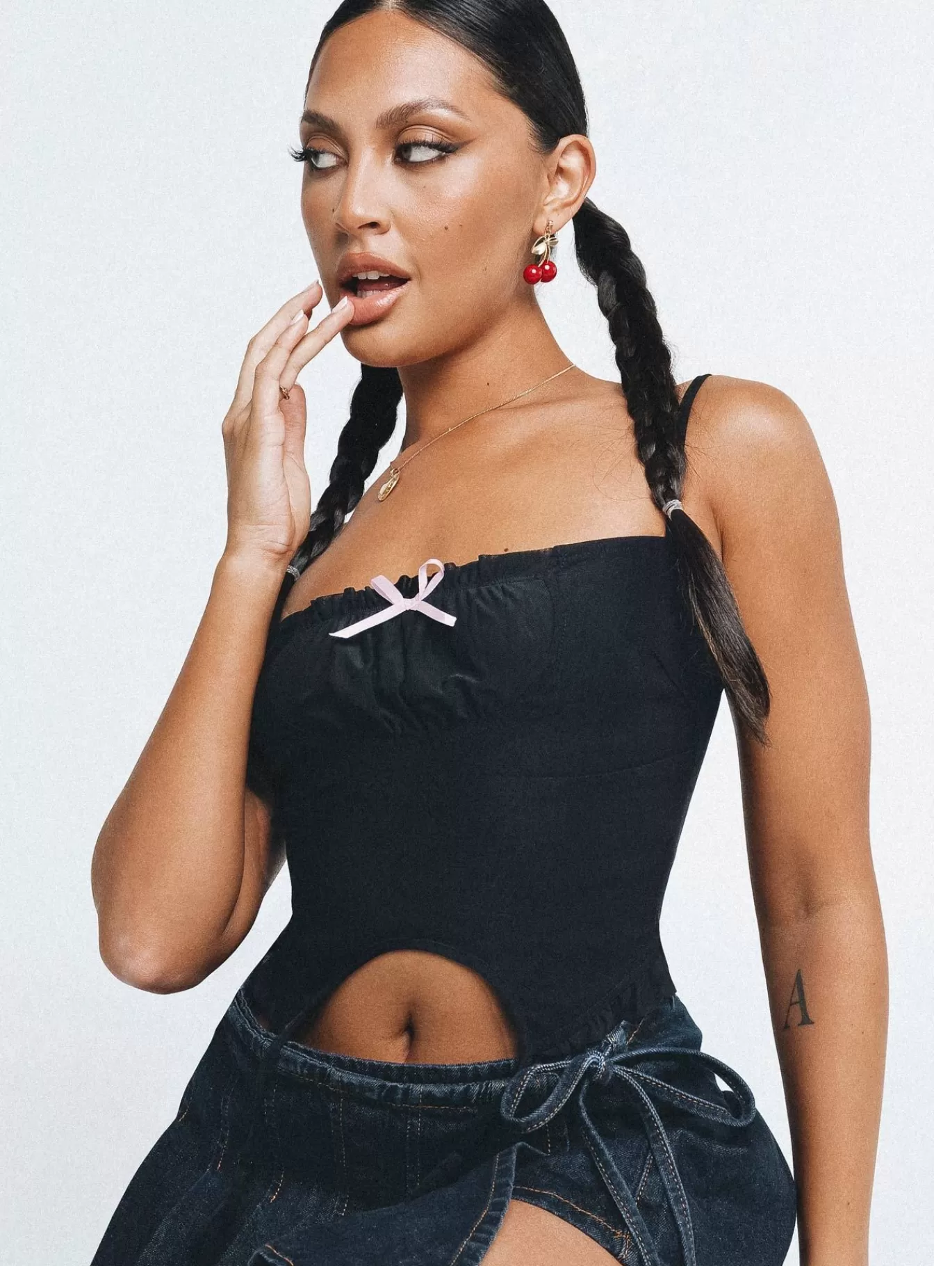 Princess Polly Corsets & Bustiers | Revonda Corset Top Black
