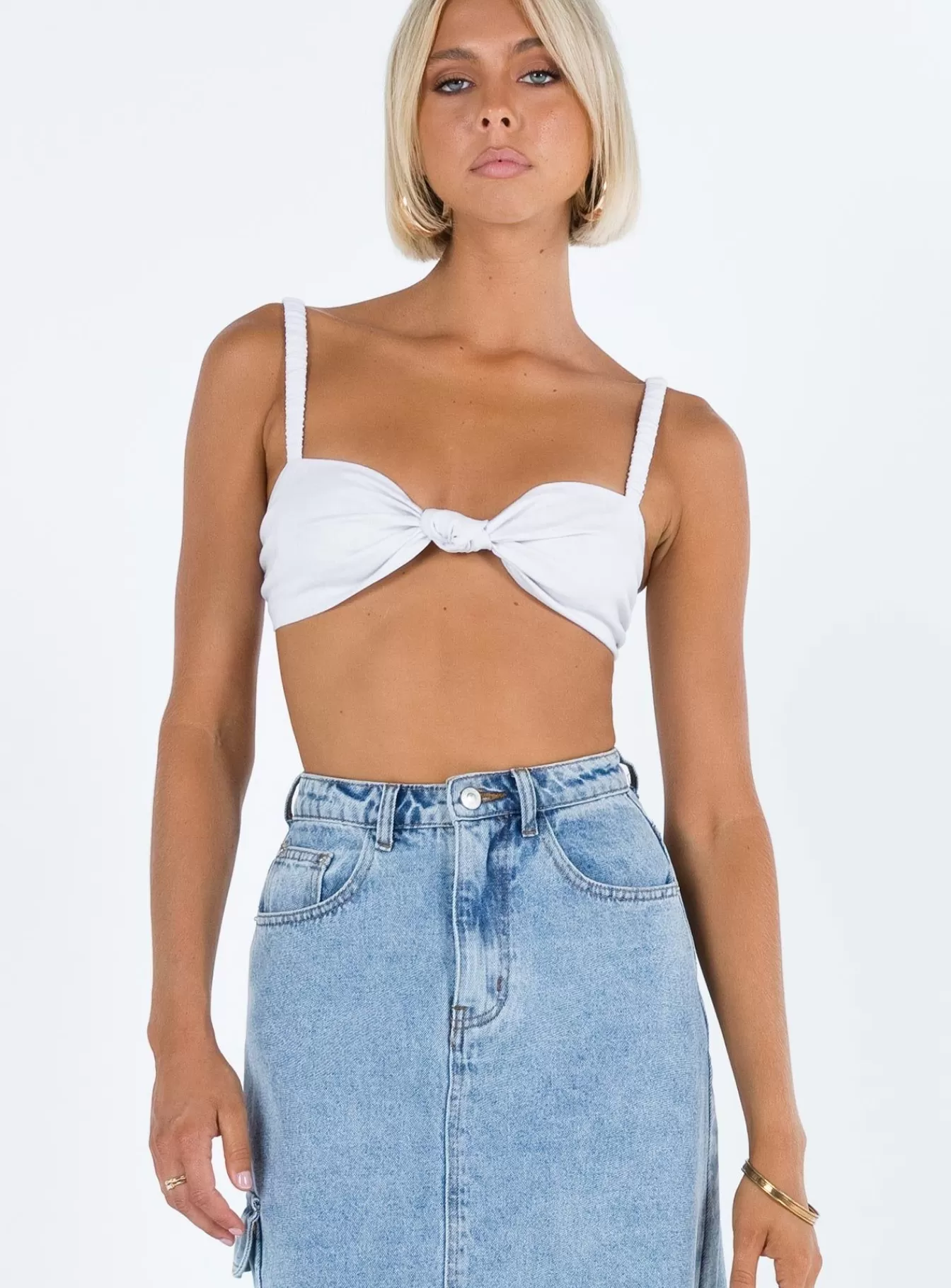 Princess Polly Crop Tops | Rita Top White