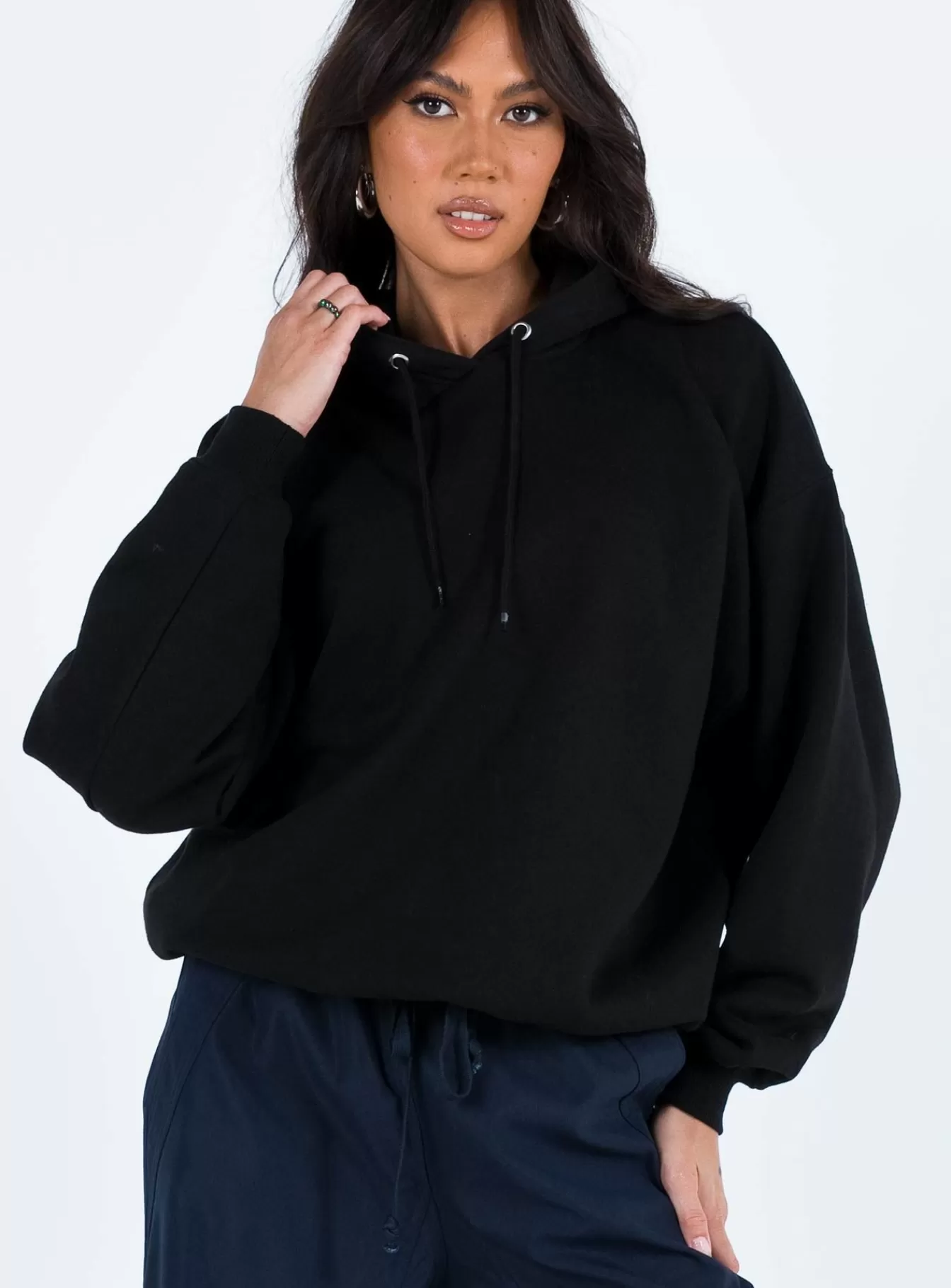 Princess Polly Sweatshirts & Hoodies | Ritu Oversized Hoodie Black